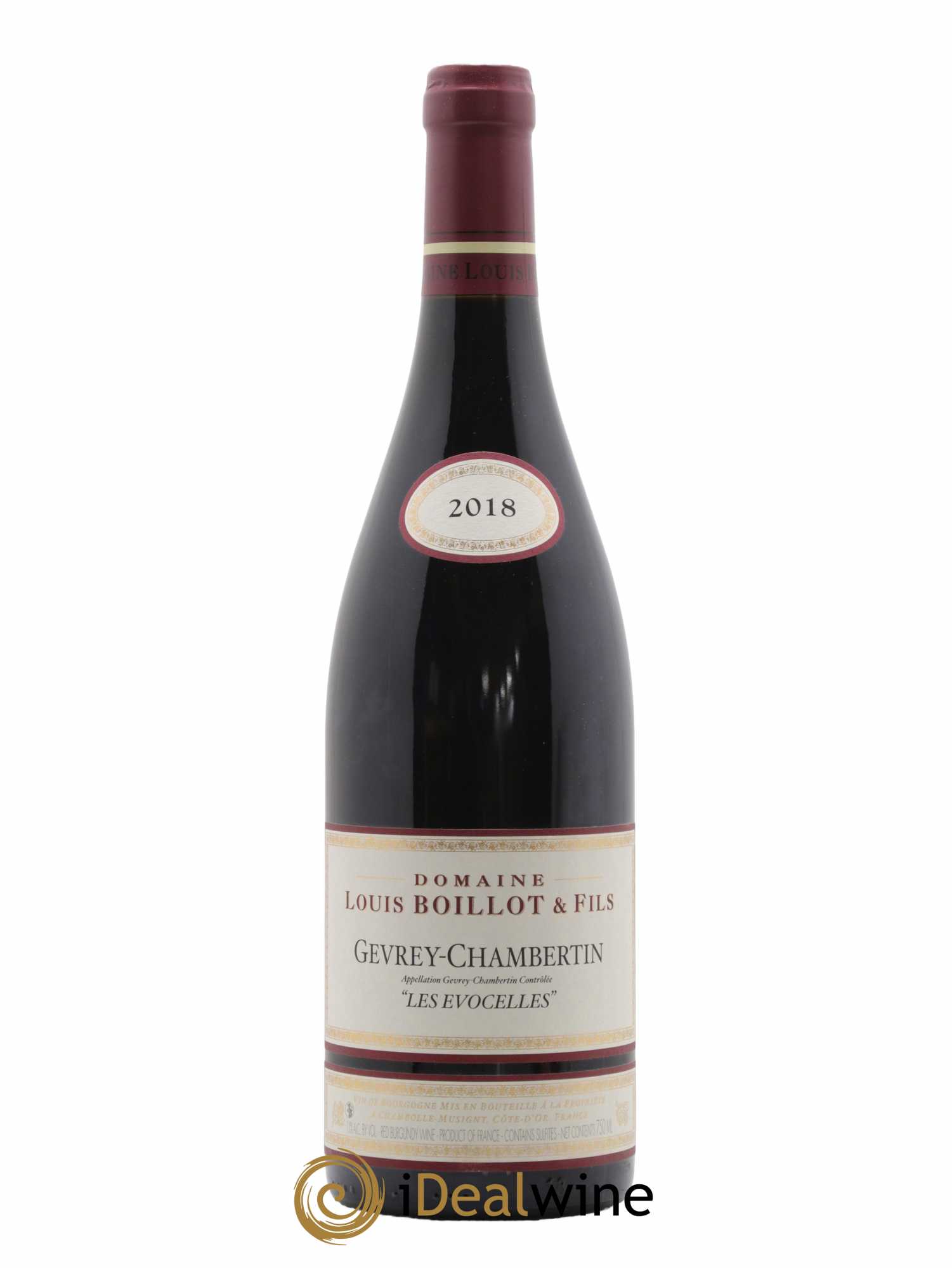 Gevrey-Chambertin Les Evocelles Louis Boillot et Fils 2018 - Lot de 1 bouteille - 0