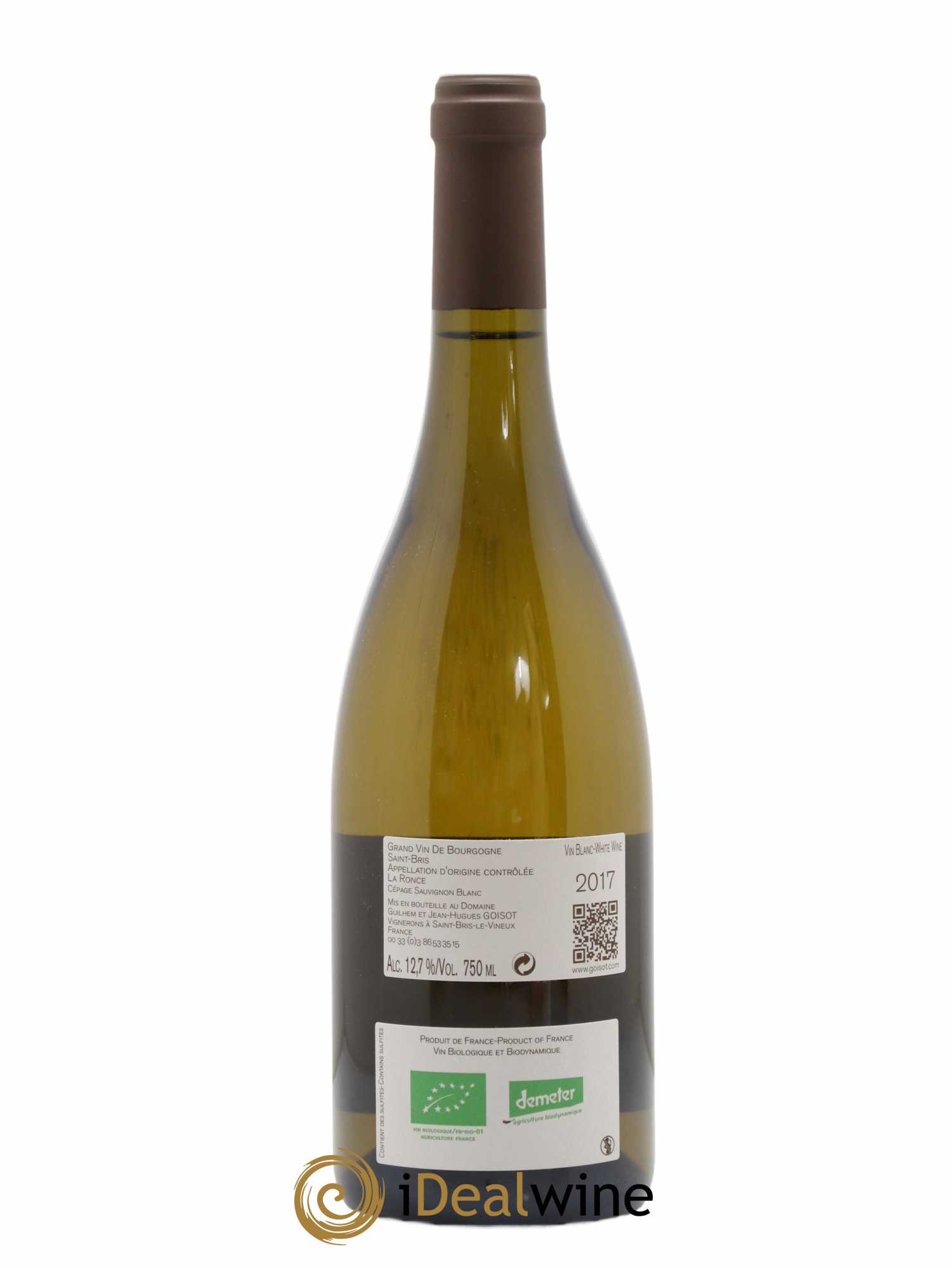 Saint-Bris La Ronce Goisot 2017 - Lot de 1 bouteille - 1