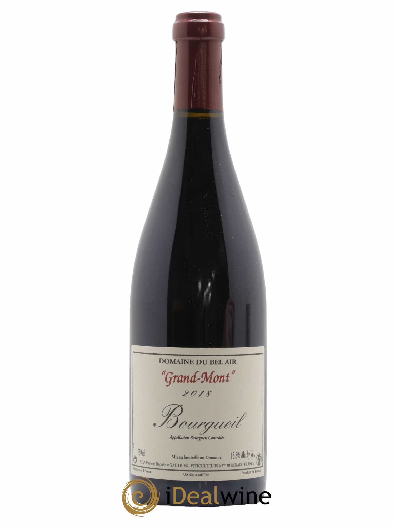 Bourgueil Grand Mont Domaine du Bel Air 2018 - Lot de 1 bouteille - 0