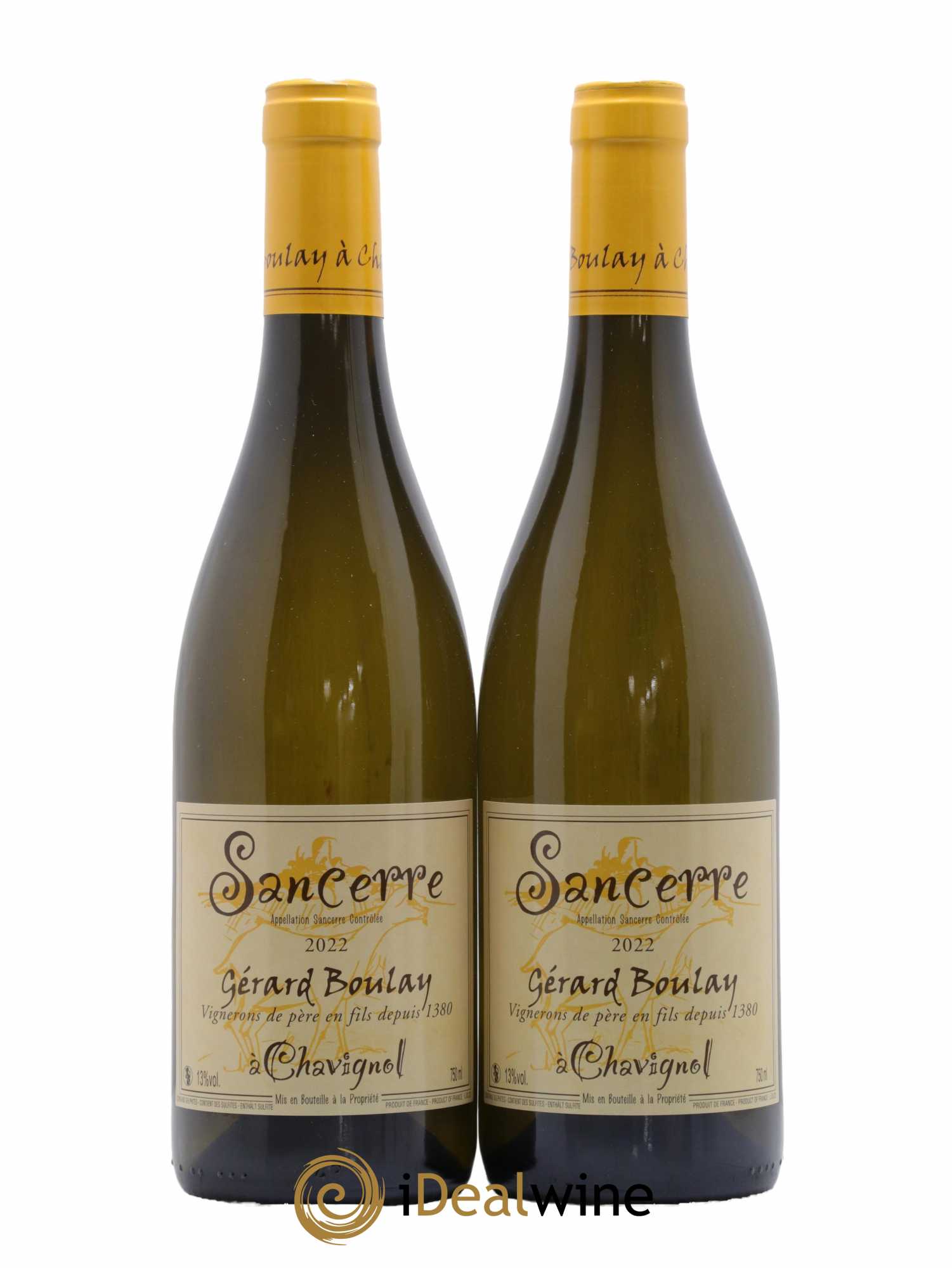Sancerre Gérard Boulay 2022 - Lot de 2 bouteilles - 0