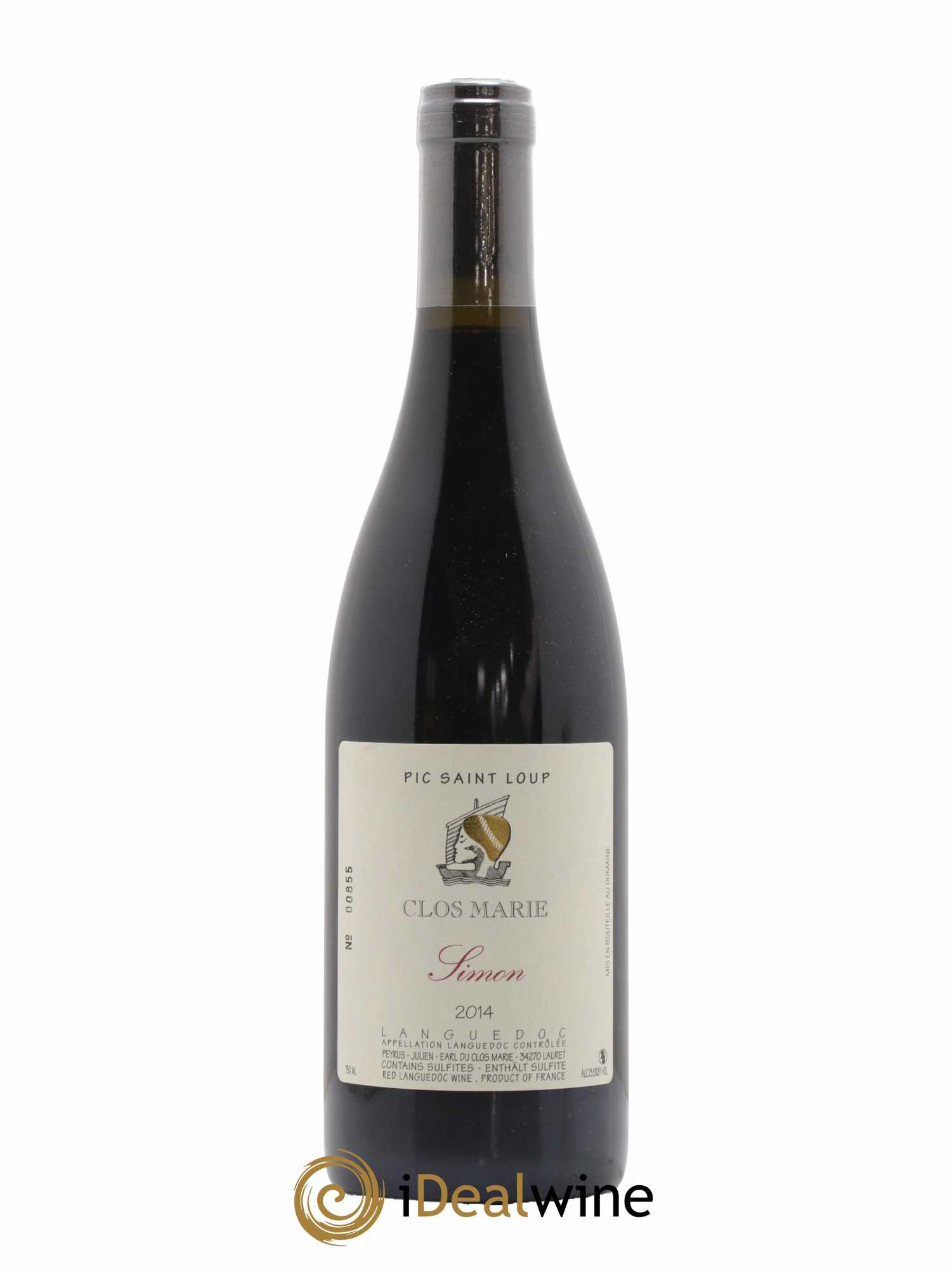 Pic Saint-Loup Clos Marie Cuvée Simon Christophe Peyrus et Françoise Julien 2014 - Lot de 1 bouteille - 0