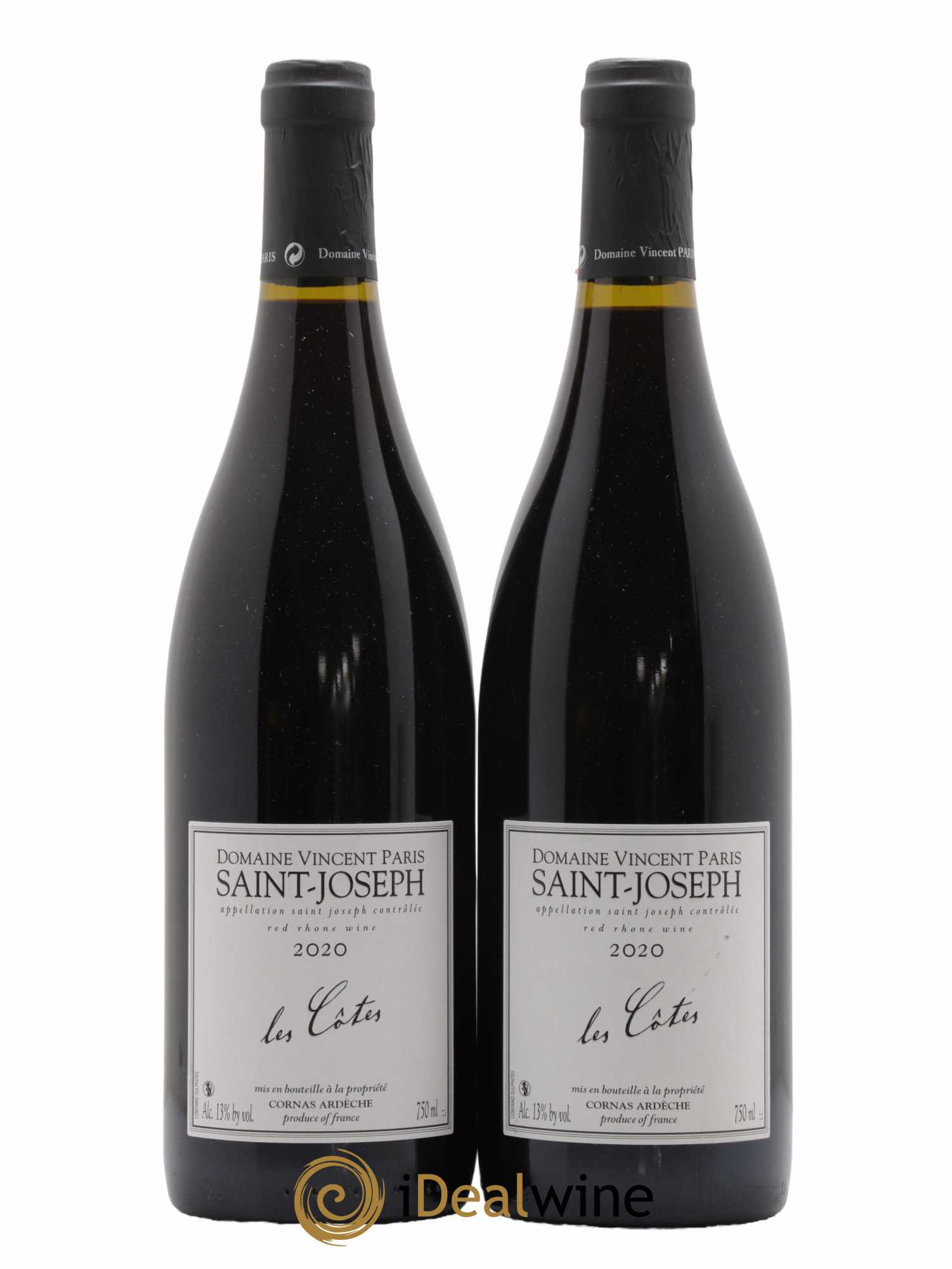 Saint-Joseph Les Côtes Vincent Paris 2020 - Lot de 2 bouteilles - 0
