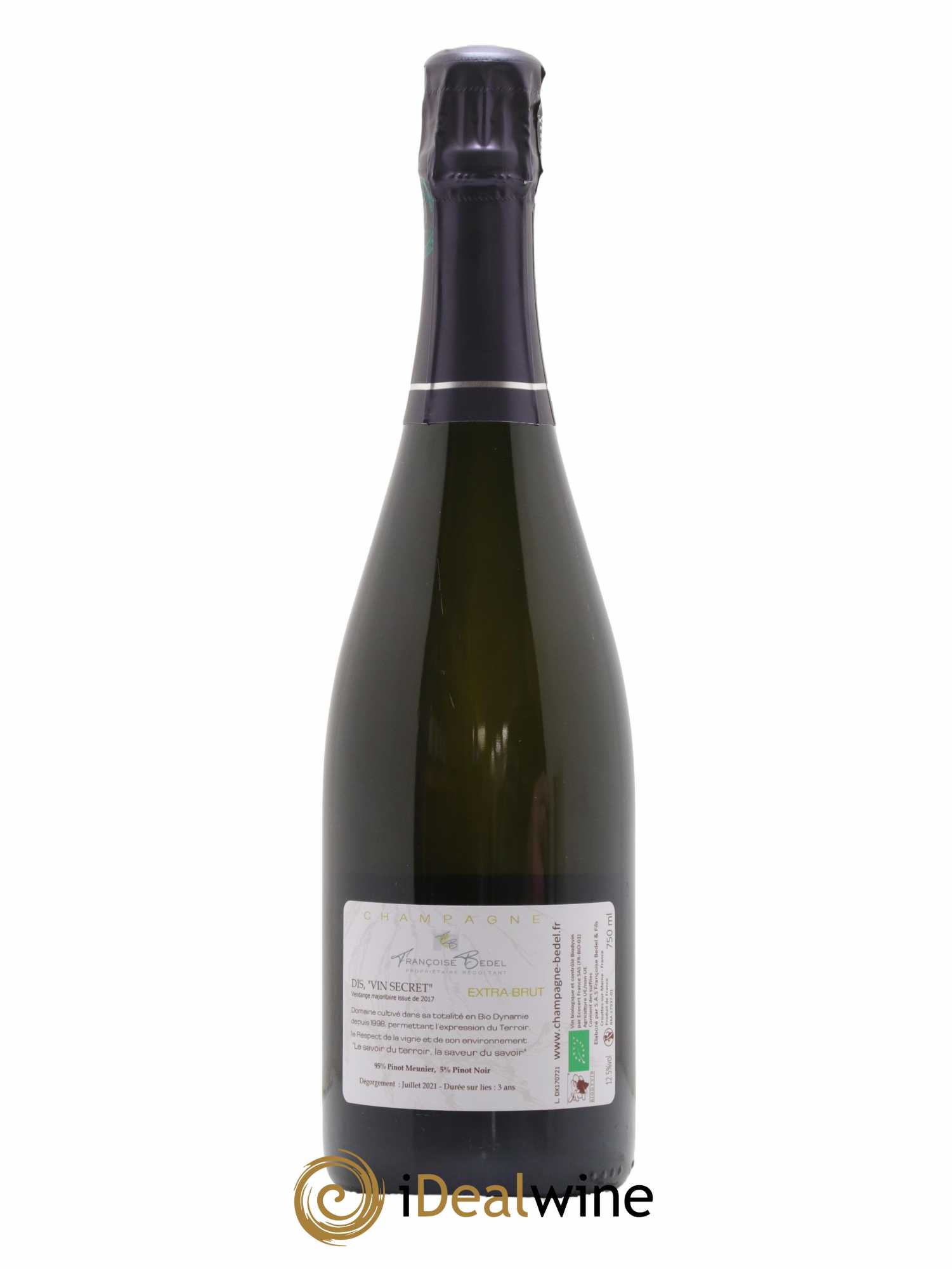 Dis Vin Secret Extra-Brut Françoise Bedel et Fils - Lot de 1 bouteille - 1