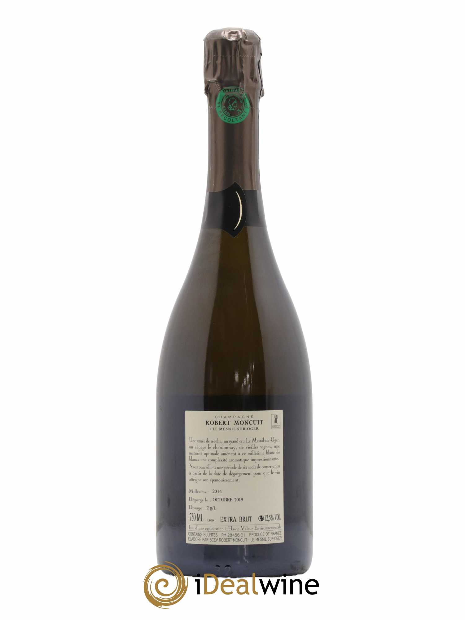 Blanc de Blancs Grand Cru Extra-Brut Robert Moncuit 2014 - Lot de 1 bouteille - 1