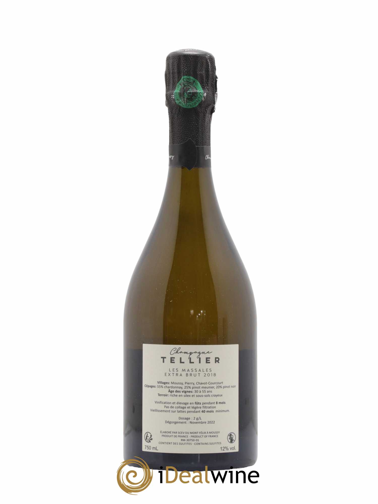 Les Massales Extra-Brut Tellier 2018 - Lot de 1 bouteille - 1