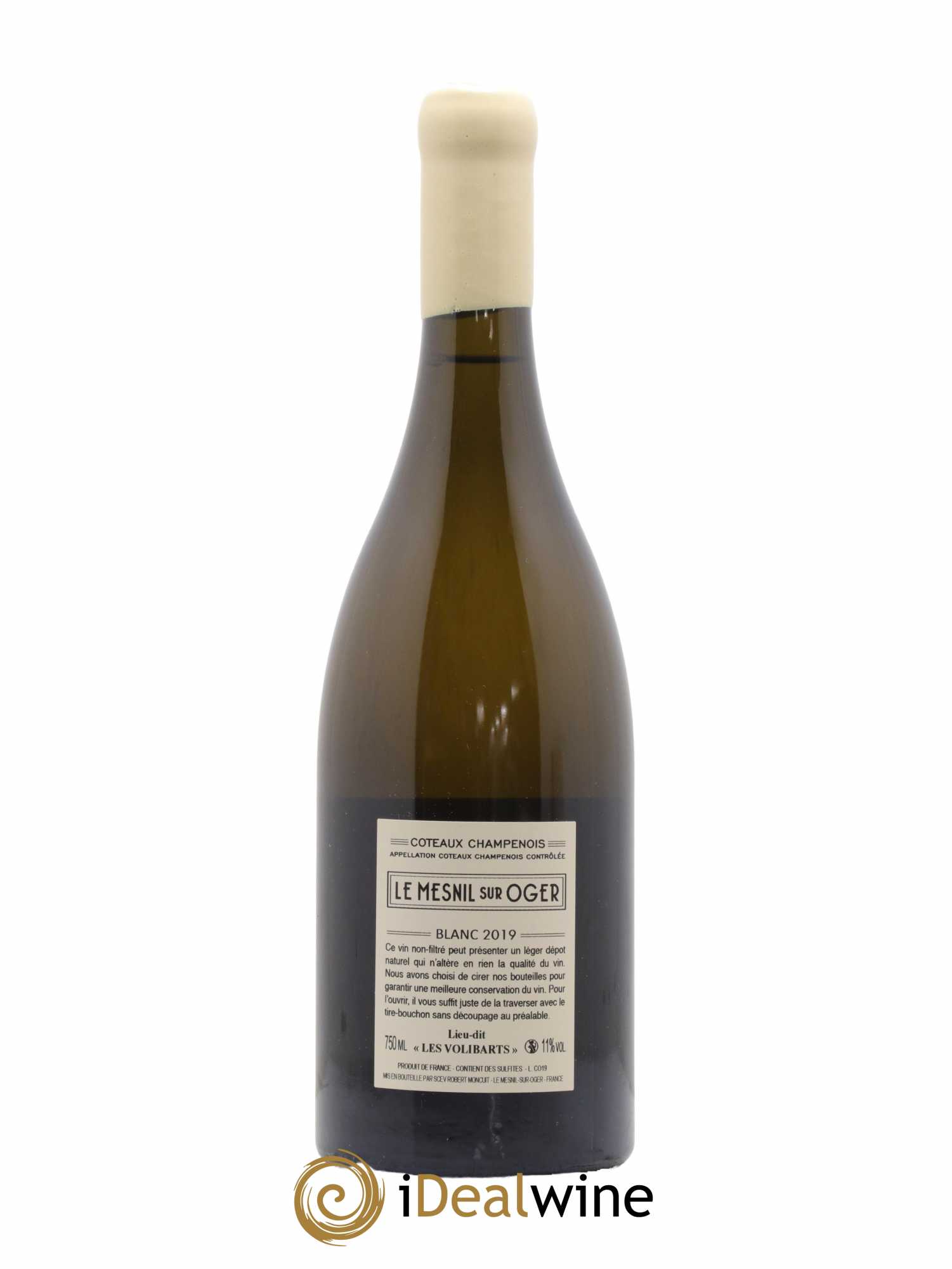 Coteaux Champenois Le Mesnil sur Oger Les Volibarts Robert Moncuit 2019 - Lot of 1 bottle - 1
