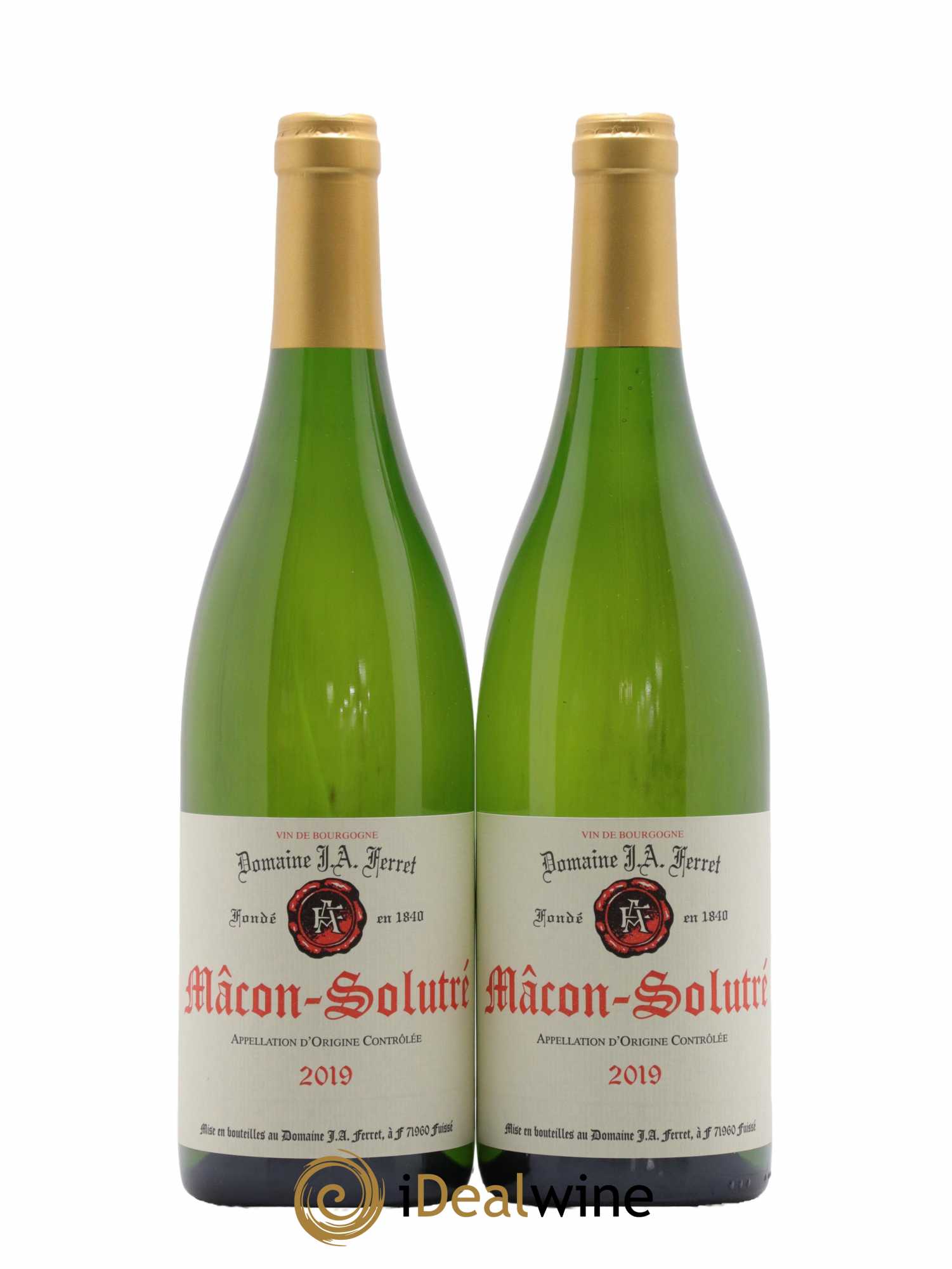 Mâcon-Solutré J.A. Ferret (Domaine) 2019 - Lot de 2 bouteilles - 0