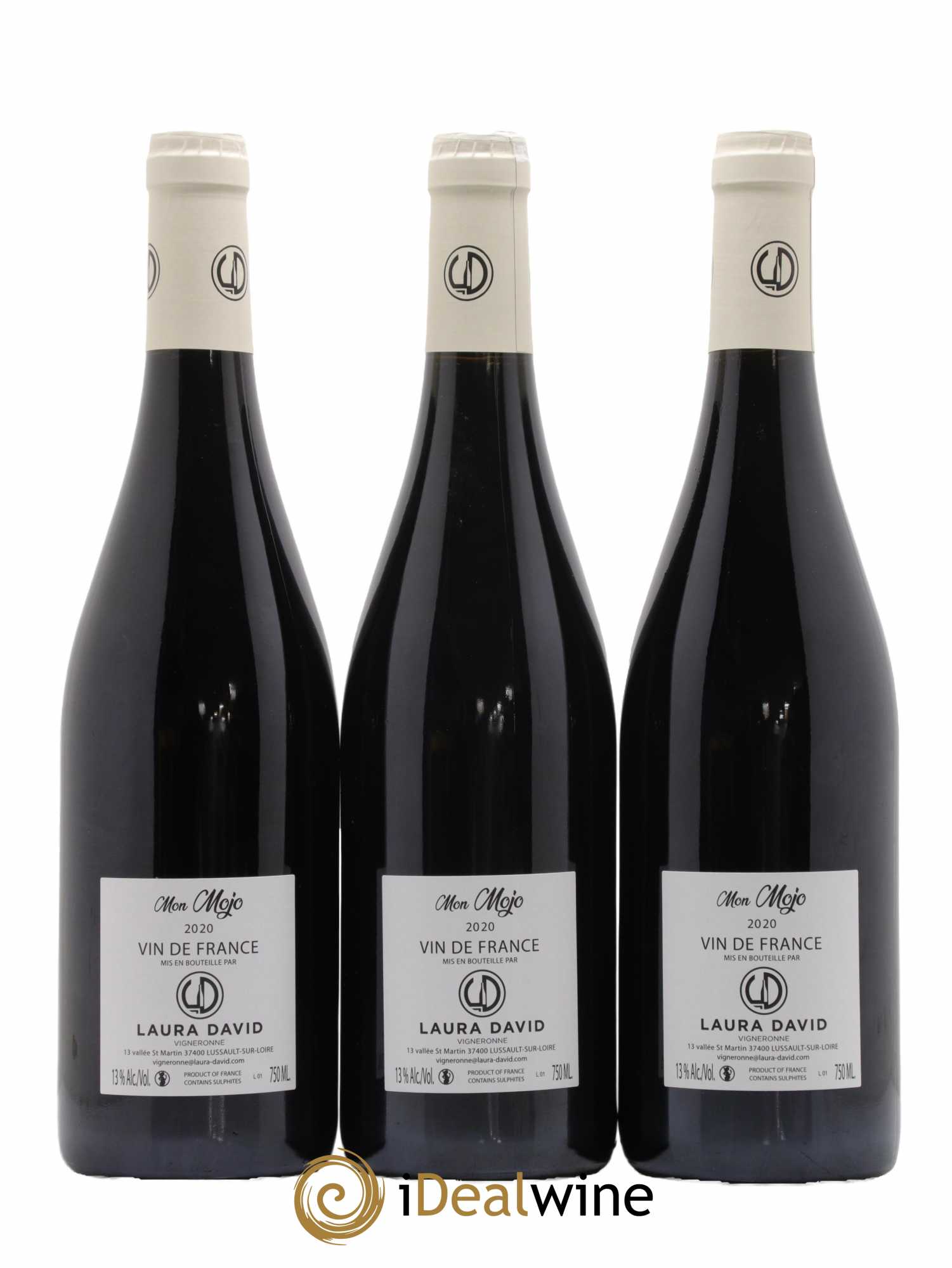 Vin de France Mon Mojo Domaine Laura David 2020 - Lot de 3 bouteilles - 1