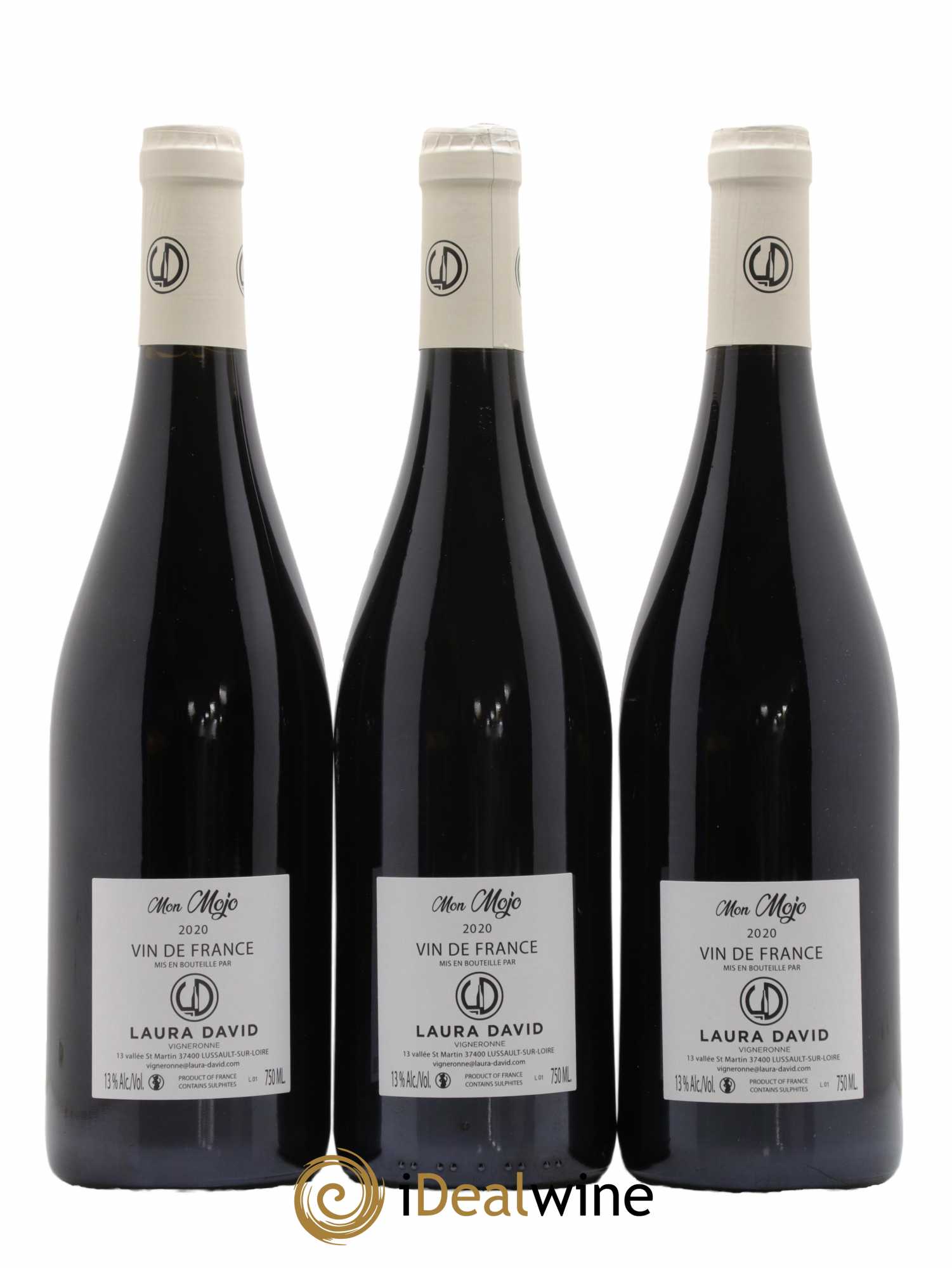 Vin de France Mon Mojo Domaine Laura David 2020 - Lot de 3 bouteilles - 1