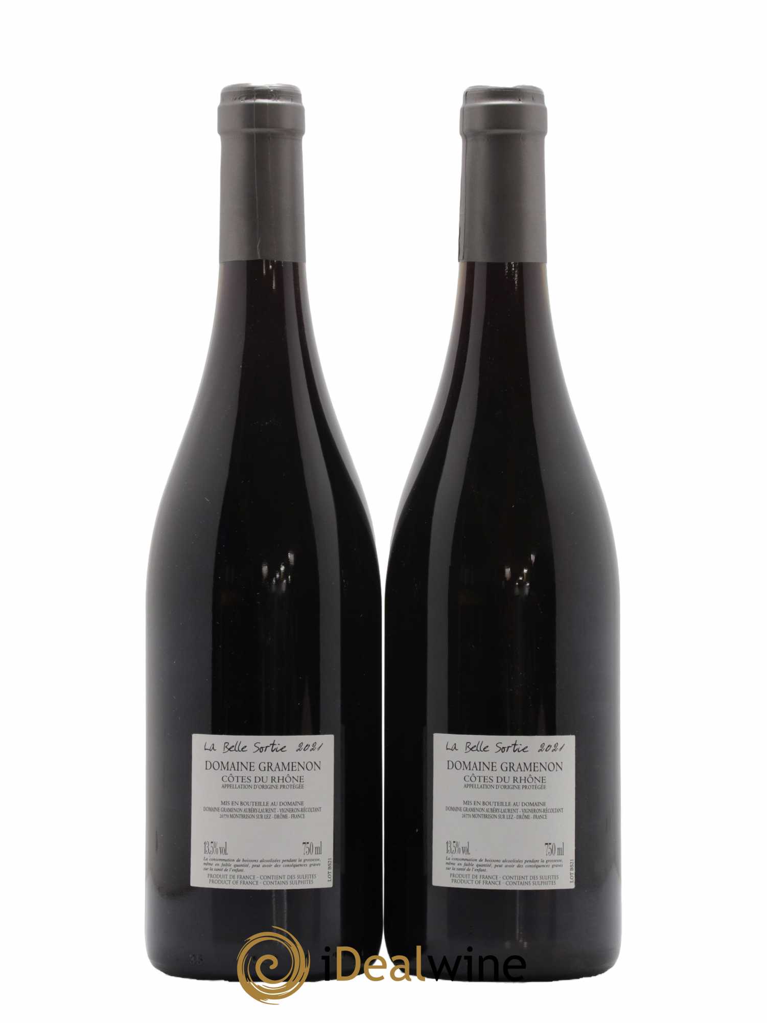 Côtes-du-Rhône La Belle sortie Gramenon (Domaine) 2021 - Lot de 2 bouteilles - 1