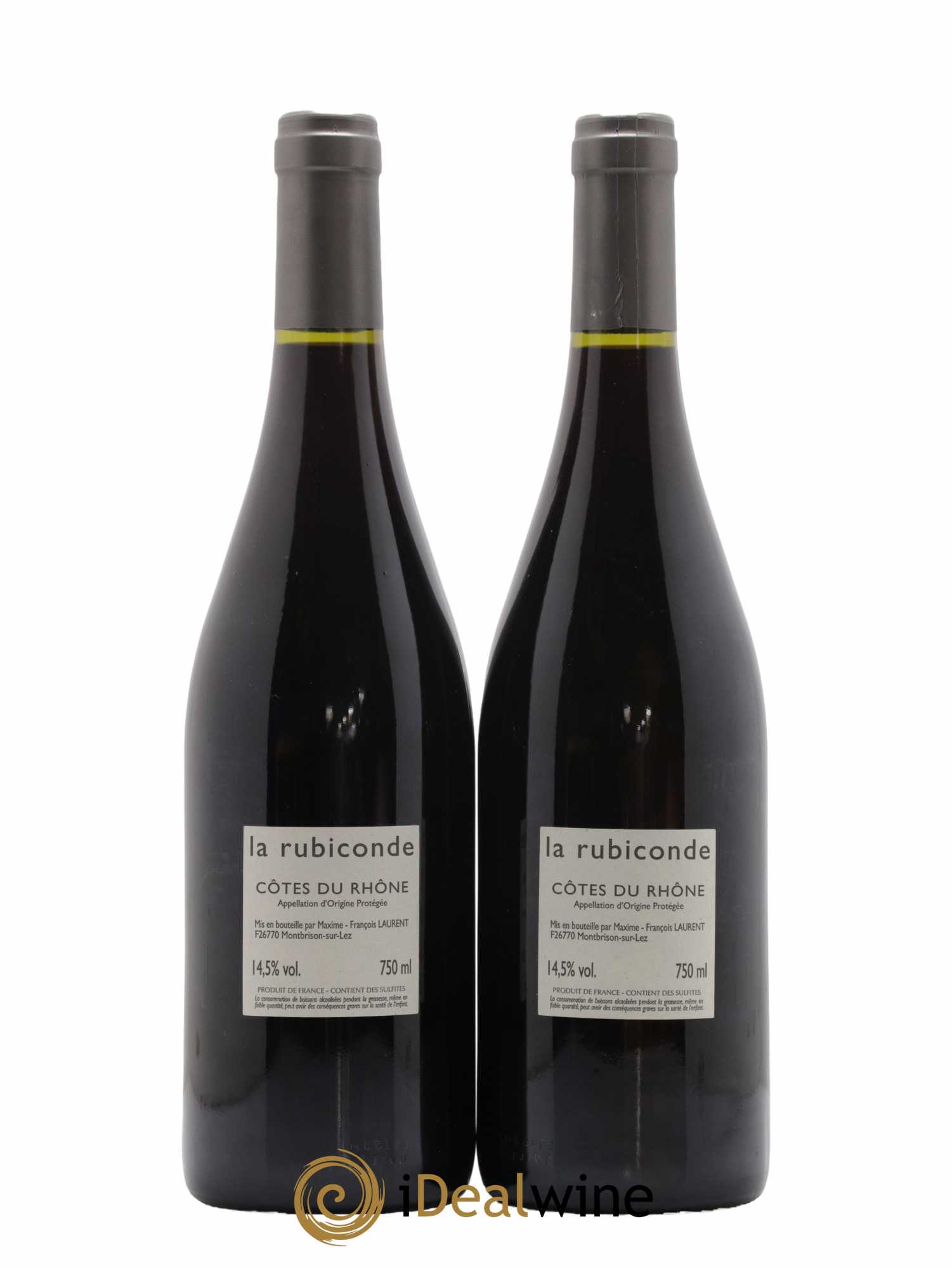 Côtes-du-Rhône Rubiconde Maxime-François Laurent (Gramenon)  2021 - Posten von 2 Flaschen - 1