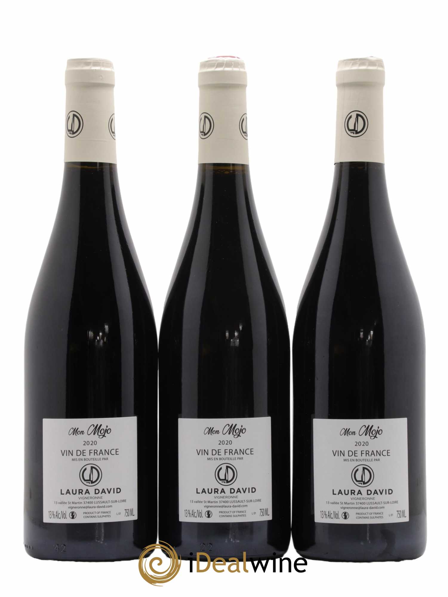 Vin de France Mon Mojo Domaine Laura David 2020 - Lot de 3 bouteilles - 1