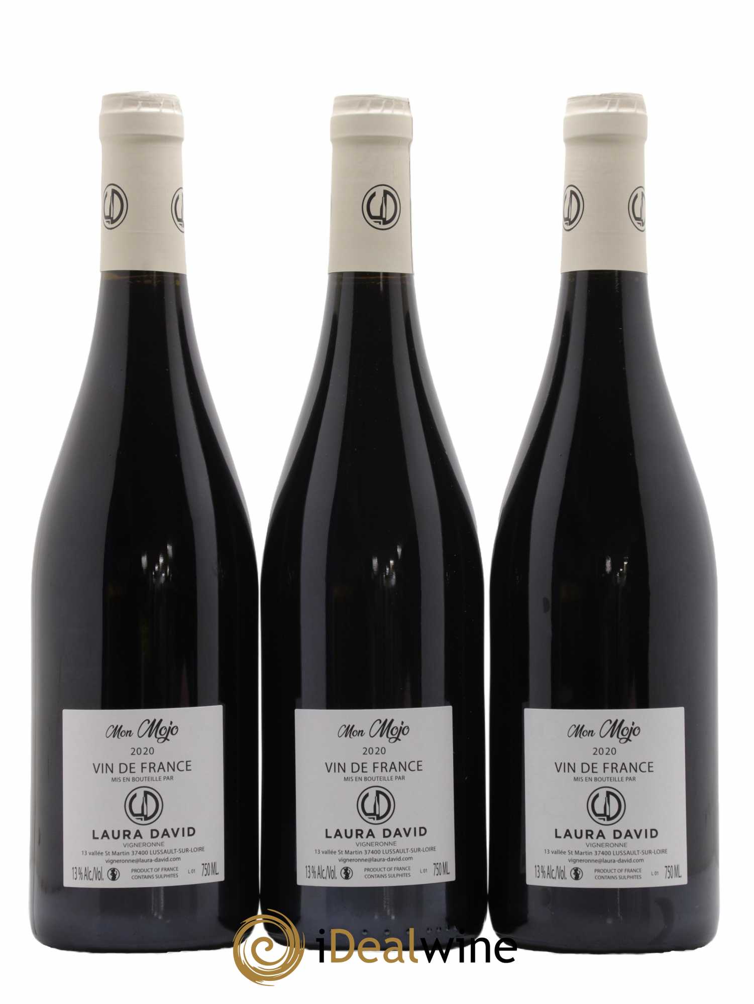 Vin de France Mon Mojo Domaine Laura David 2020 - Lot de 3 bouteilles - 1