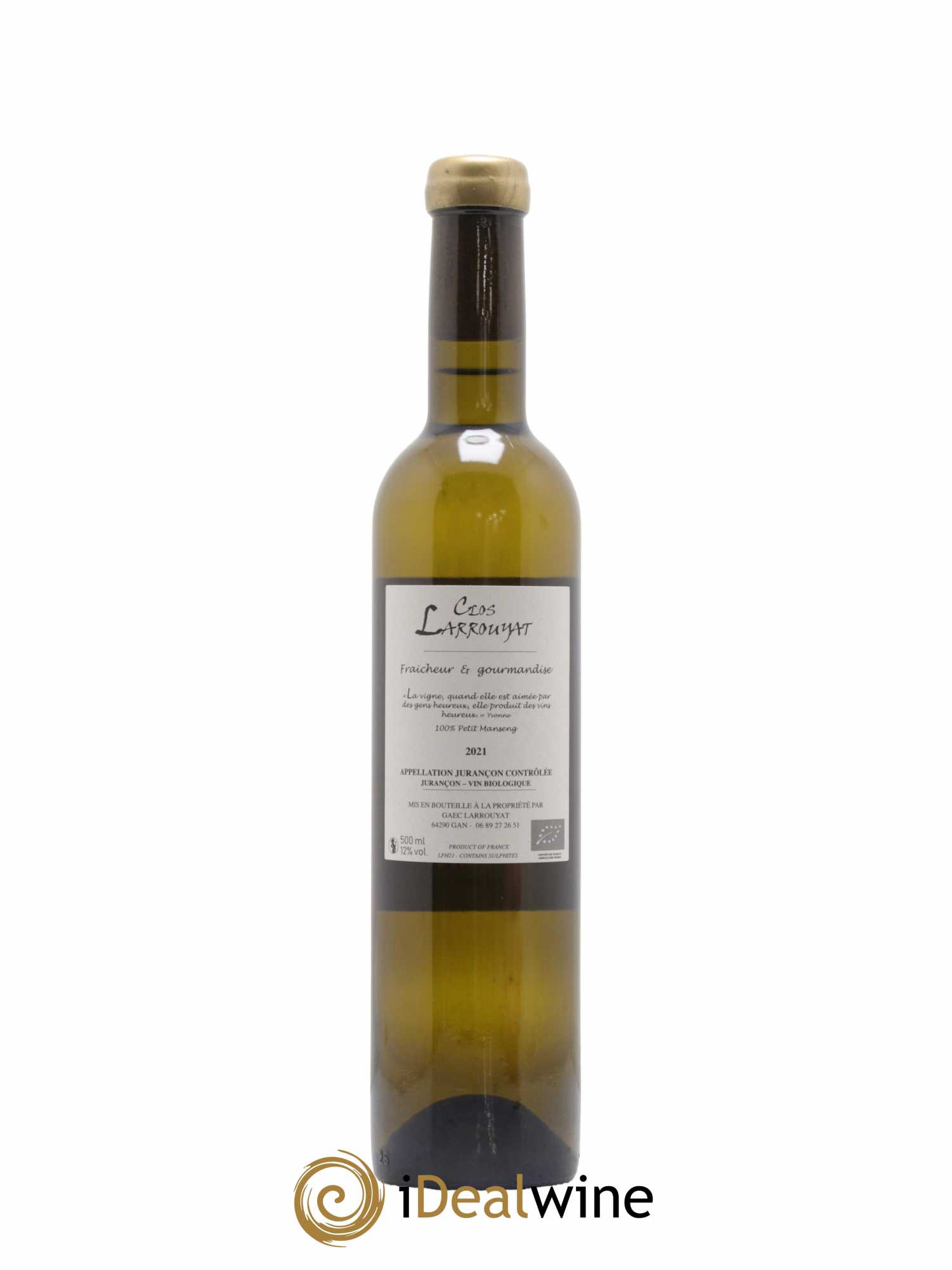 Jurançon 50cl Phoenix Clos Larrouyat 2021 - Lotto di 1 bottiglia - 1
