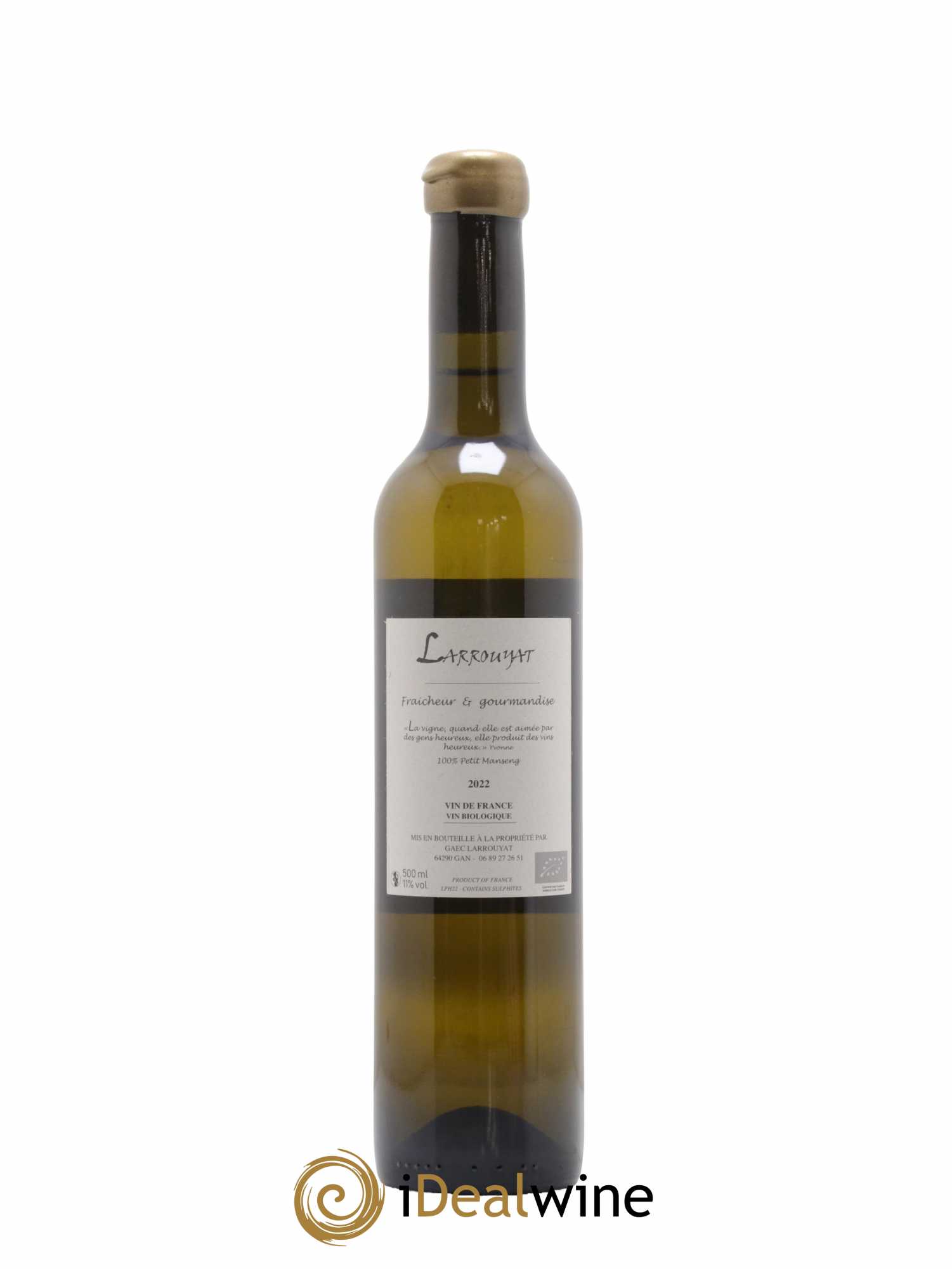 Jurançon 50cl Phoenix Clos Larrouyat 2022 - Lotto di 1 bottiglia - 1