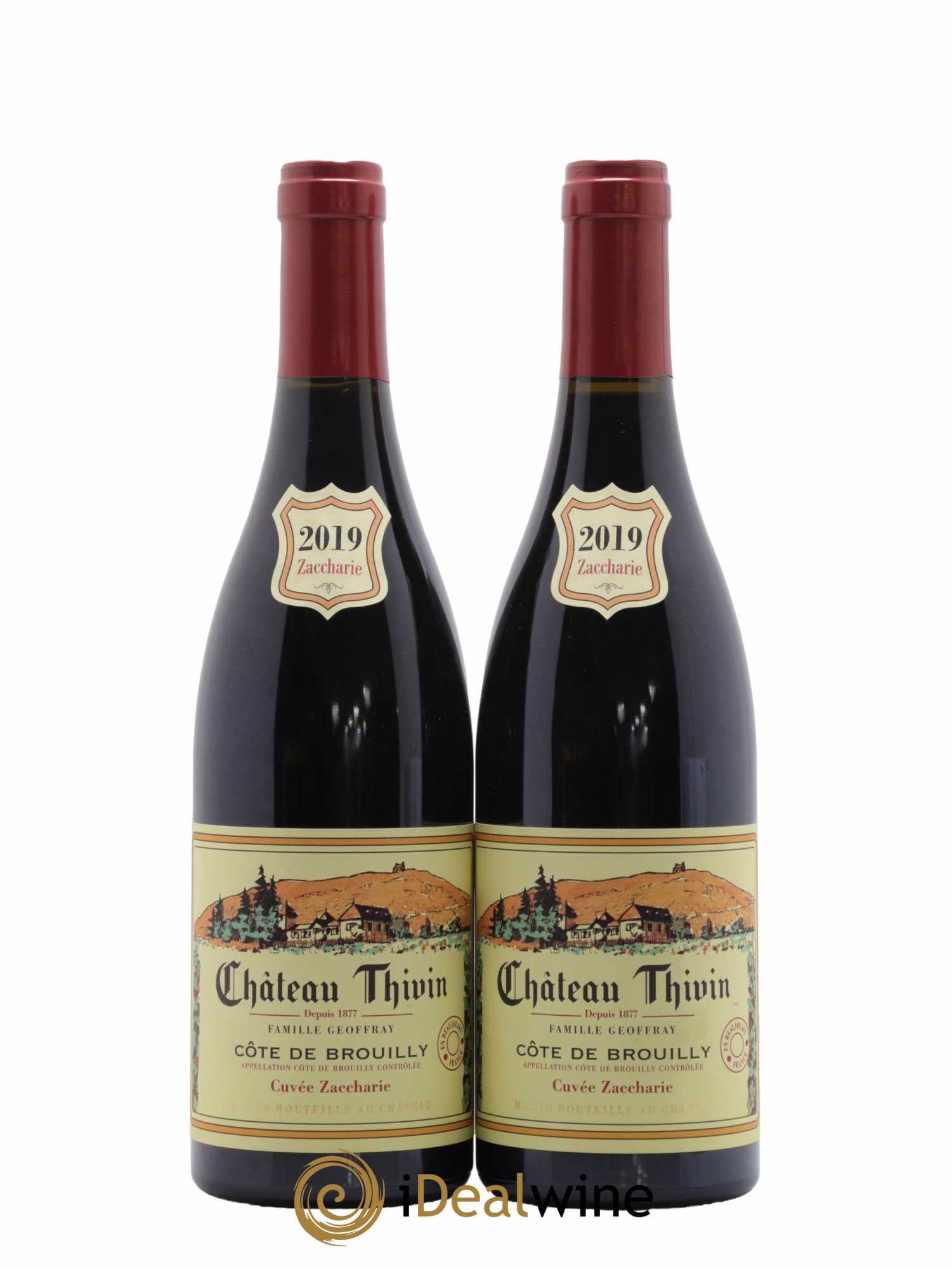 Côte de Brouilly Cuvée Zaccharie Château Thivin 2019 - Lot de 2 bouteilles - 0