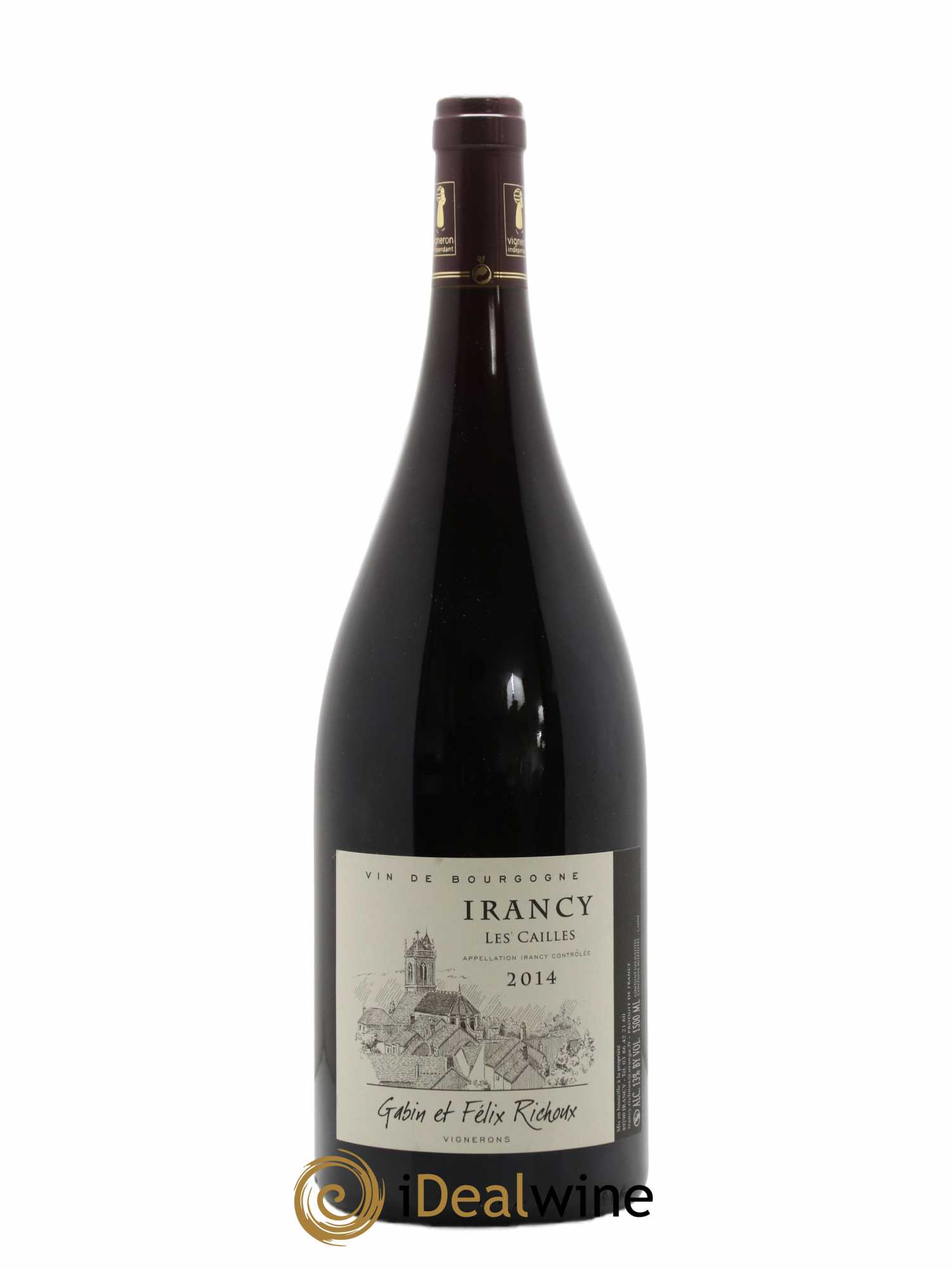 Irancy Les Cailles Gabin et Félix Richoux 2014 - Lot de 1 magnum - 0