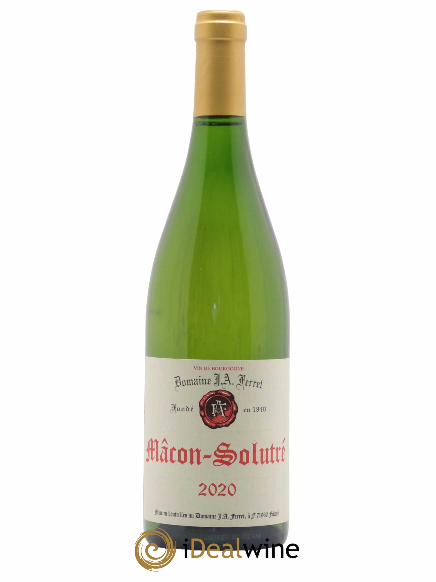 Mâcon-Solutré J.A. Ferret (Domaine) 2020 - Lot de 1 bouteille - 0
