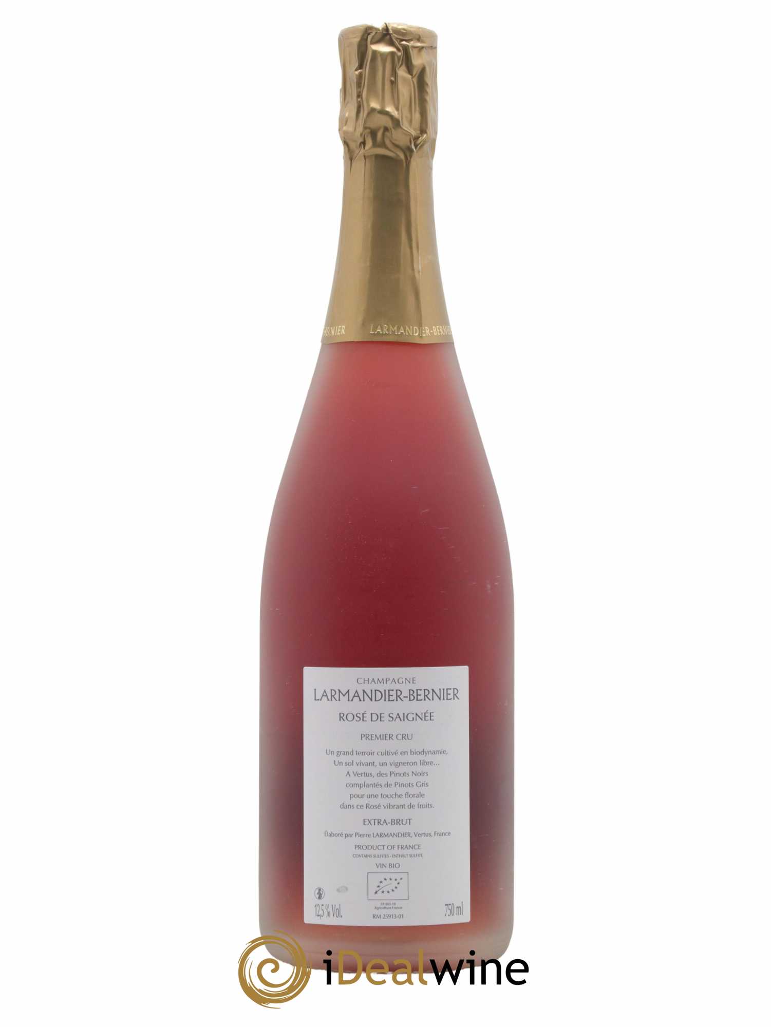 Rosé de saignée 1er Cru Extra-Brut Larmandier-Bernier - Lot de 1 bouteille - 1