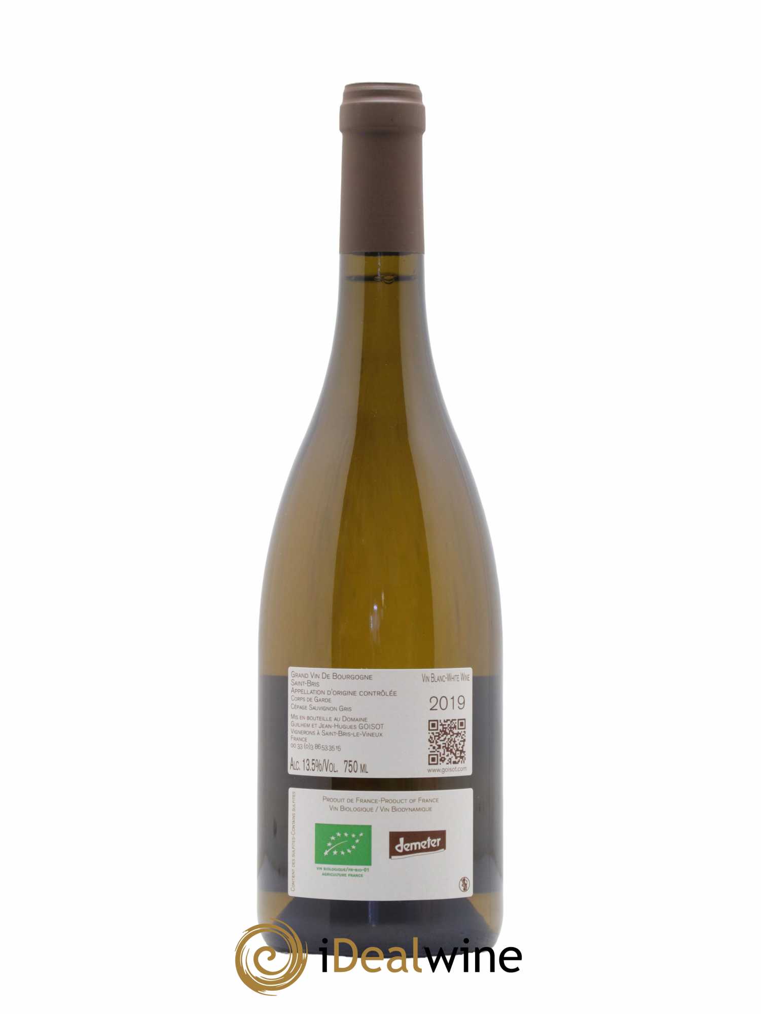 Saint-Bris Corps de Garde Goisot 2019 - Lot de 1 bouteille - 1
