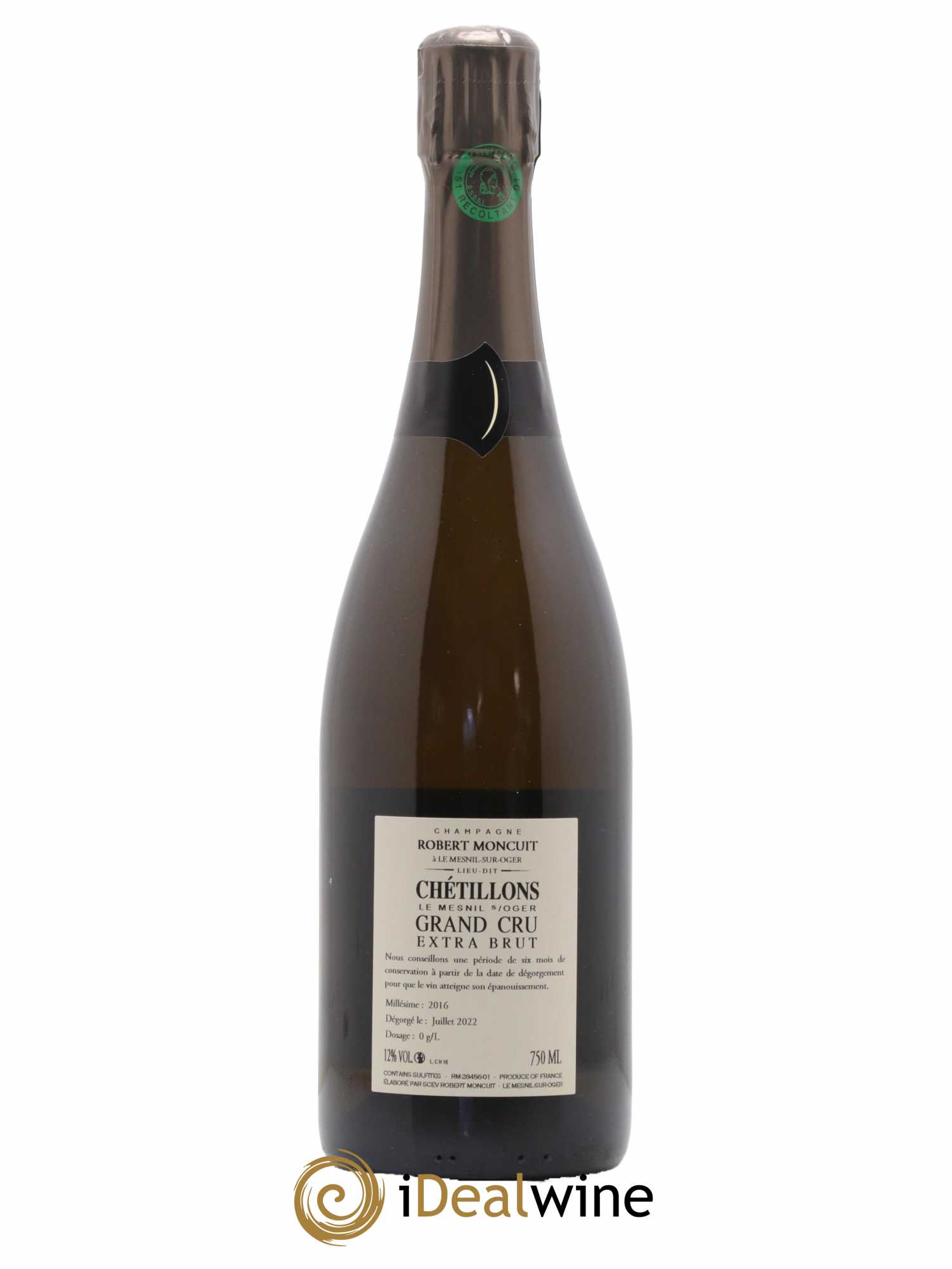 Chétillons Blanc de Blancs Grand Cru Extra-Brut Robert Moncuit 2016 - Lot de 1 bouteille - 1