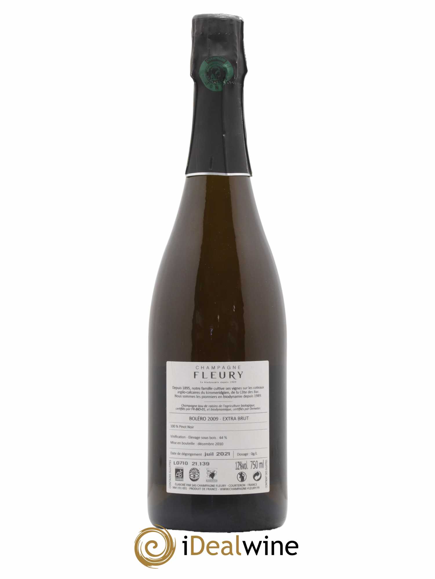Boléro Extra-Brut Fleury 2009 - Lot de 1 bouteille - 1