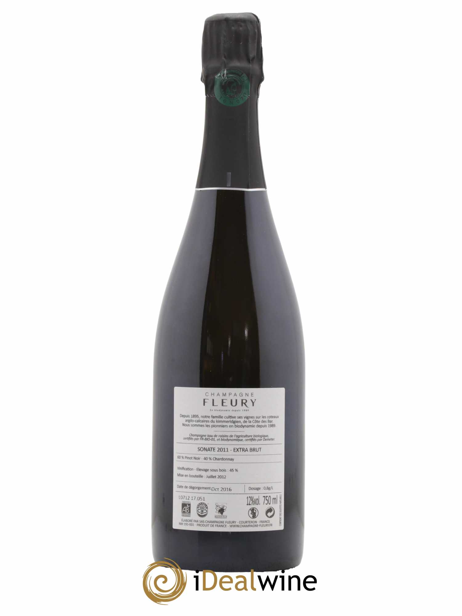 Sonate Extra-Brut Fleury 2011 - Lot de 1 bouteille - 1