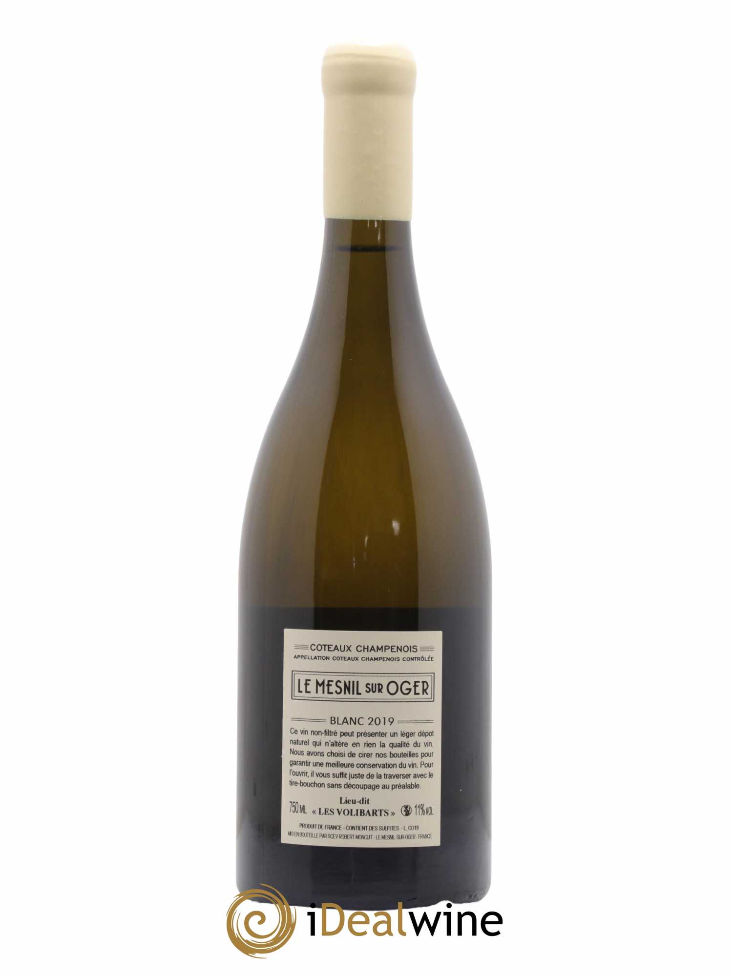 Coteaux Champenois Les Volibarts Robert Moncuit 2019 - Lot de 1 bouteille - 1