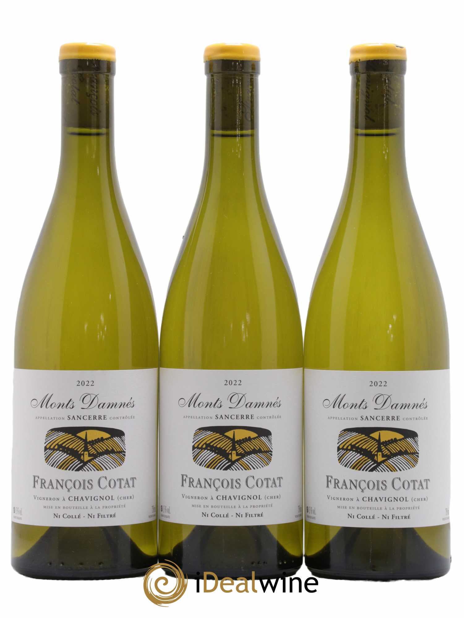 Sancerre Les Monts Damnés François Cotat 2022 - Lot de 3 bouteilles - 0