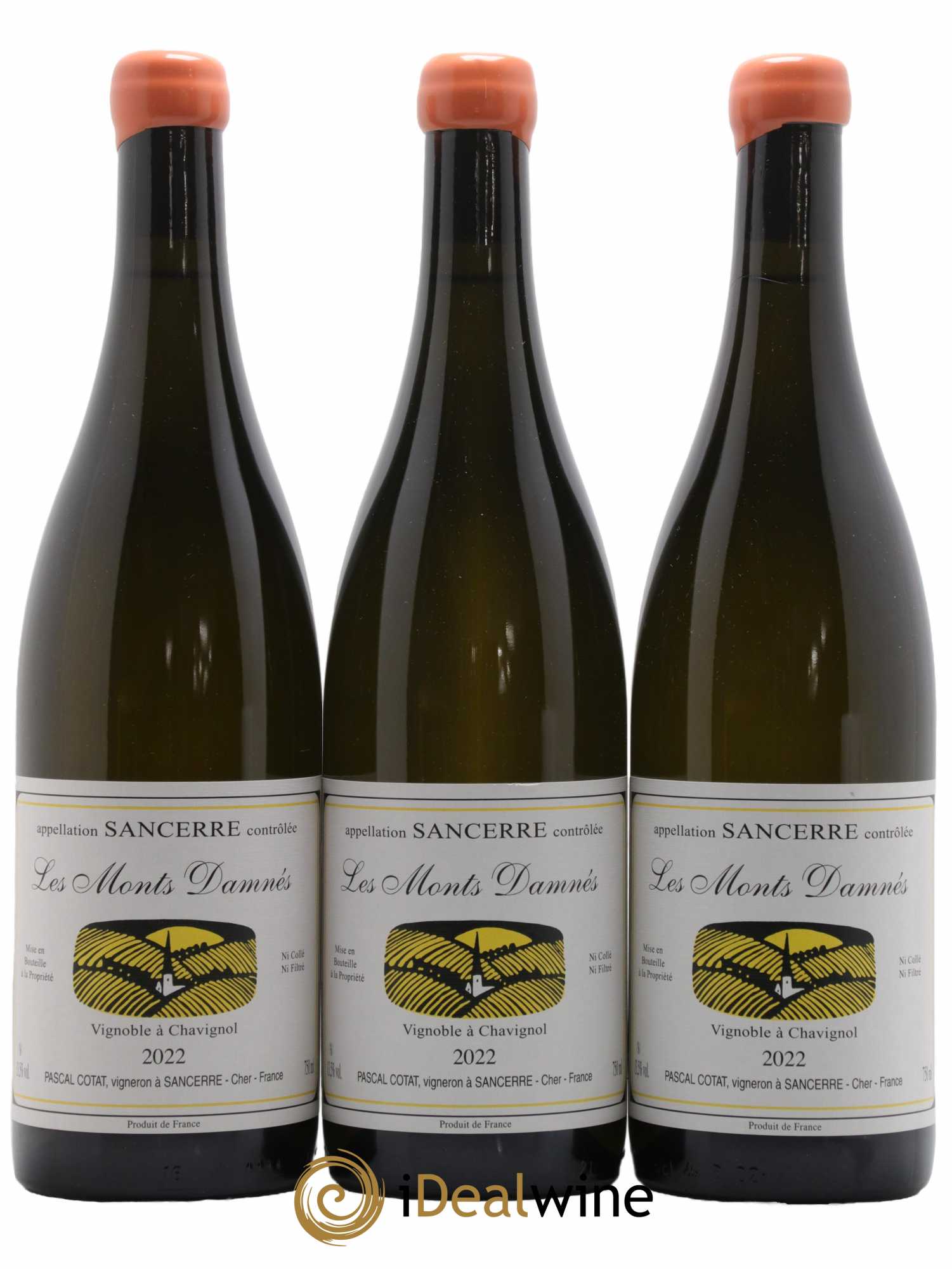 Sancerre Les Monts Damnés Pascal Cotat 2022 - Posten von 3 Flaschen - 0