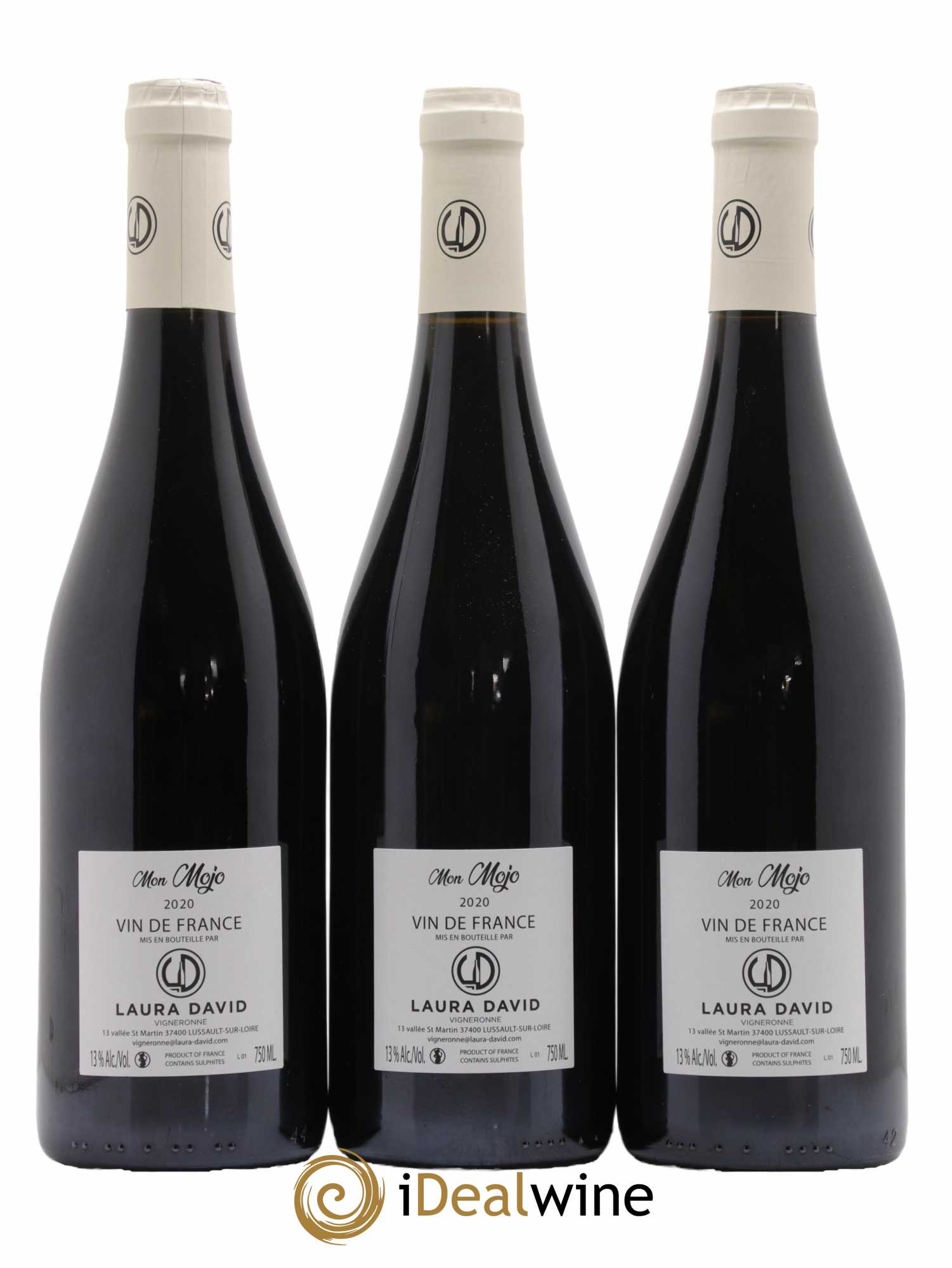 Vin de France Mon Mojo Domaine Laura David 2020 - Lot de 3 bouteilles - 1