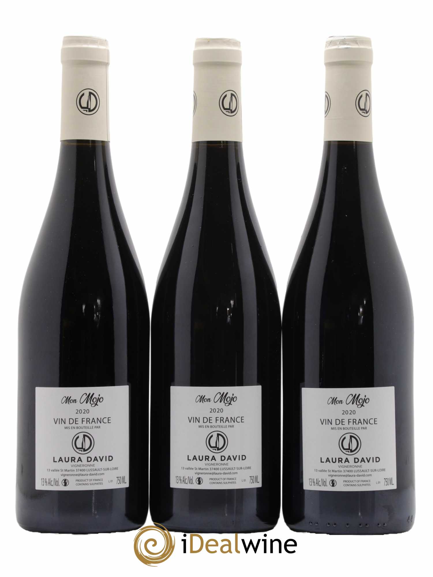 Vin de France Mon Mojo Domaine Laura David 2020 - Lot de 3 bouteilles - 1