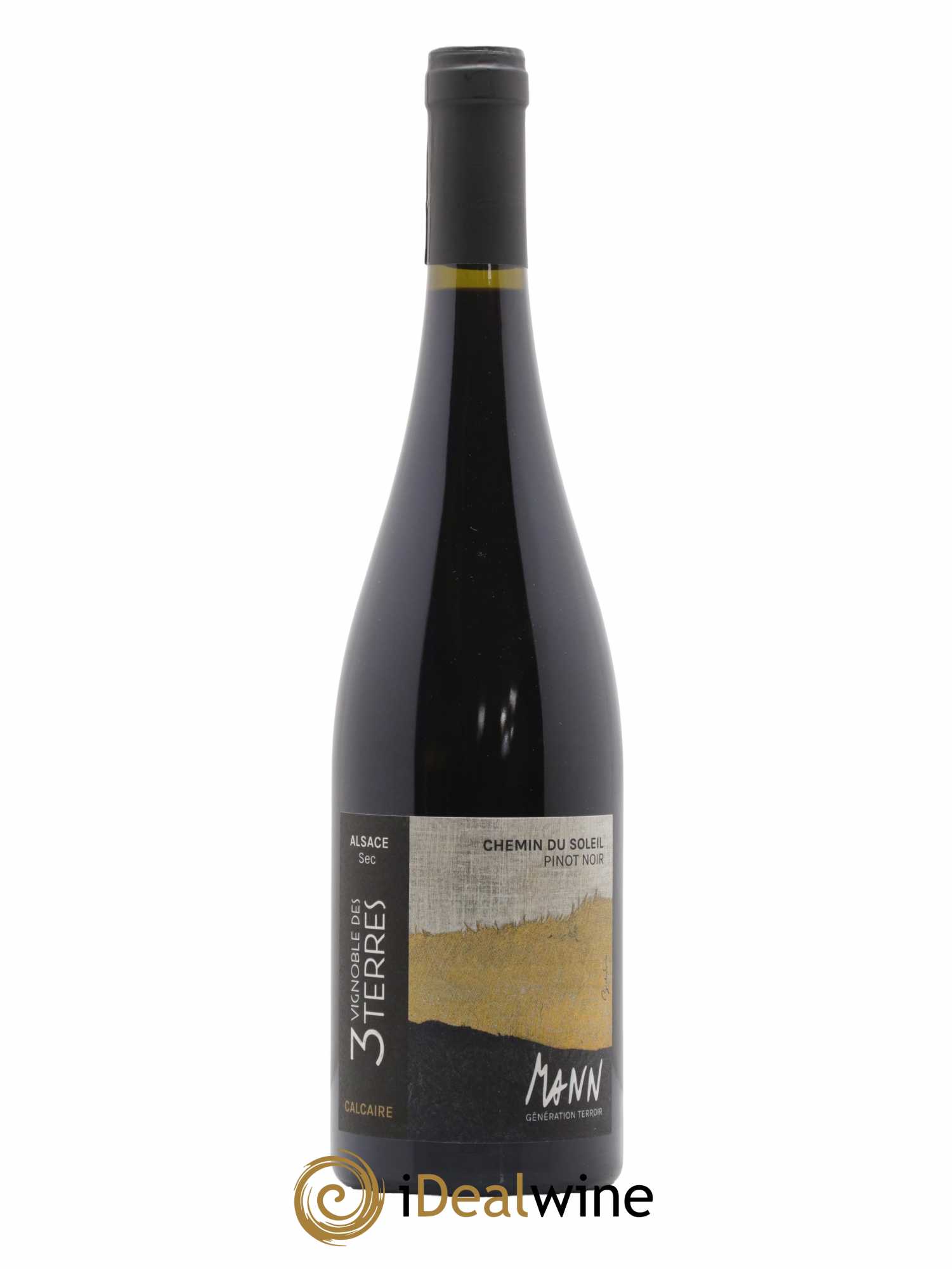 Alsace Pinot Noir Chemin du Soleil Vignoble des 3 Terres Domaine Mann 2020 - Lot de 1 bouteille - 0