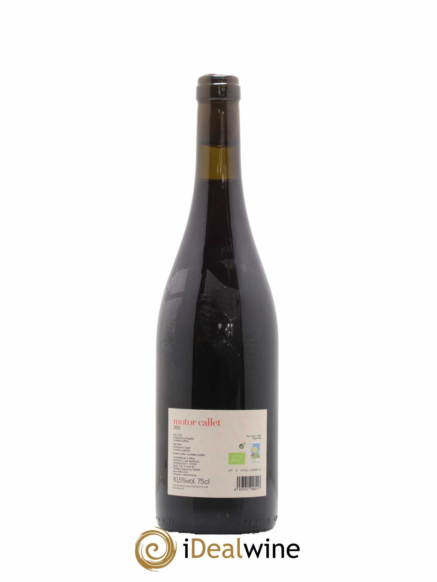 Vino de la Tierra de Mallorca Motor Callet 4 Kilos Vinícola 2021 - Lot de 1 bouteille - 1