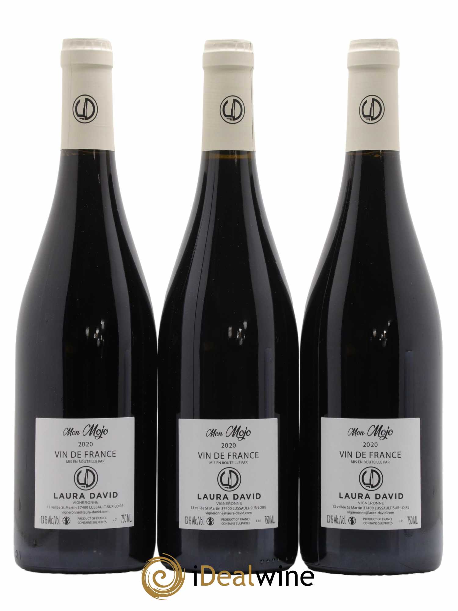 Vin de France Mon Mojo Domaine Laura David 2020 - Lot de 3 bouteilles - 1