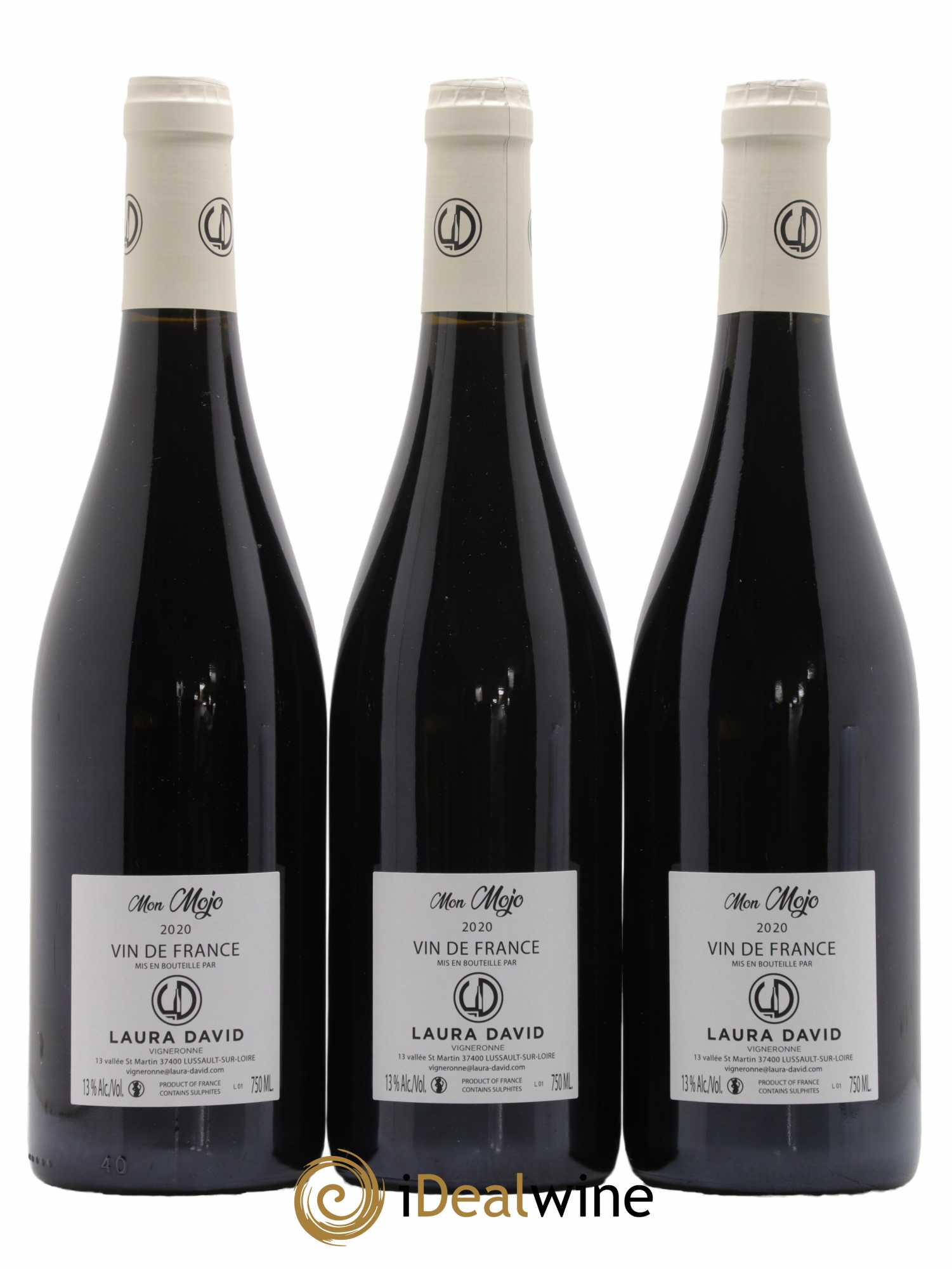 Vin de France Mon Mojo Domaine Laura David 2020 - Lot de 3 bouteilles - 1