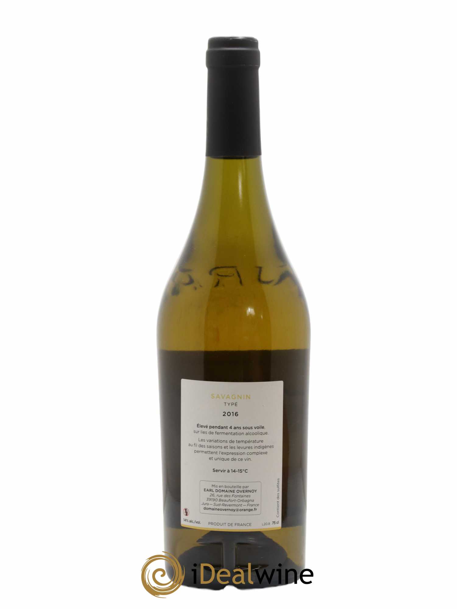 Côtes du Jura Savagnin typé Guillaume Overnoy 2016 - Lot de 1 bouteille - 1