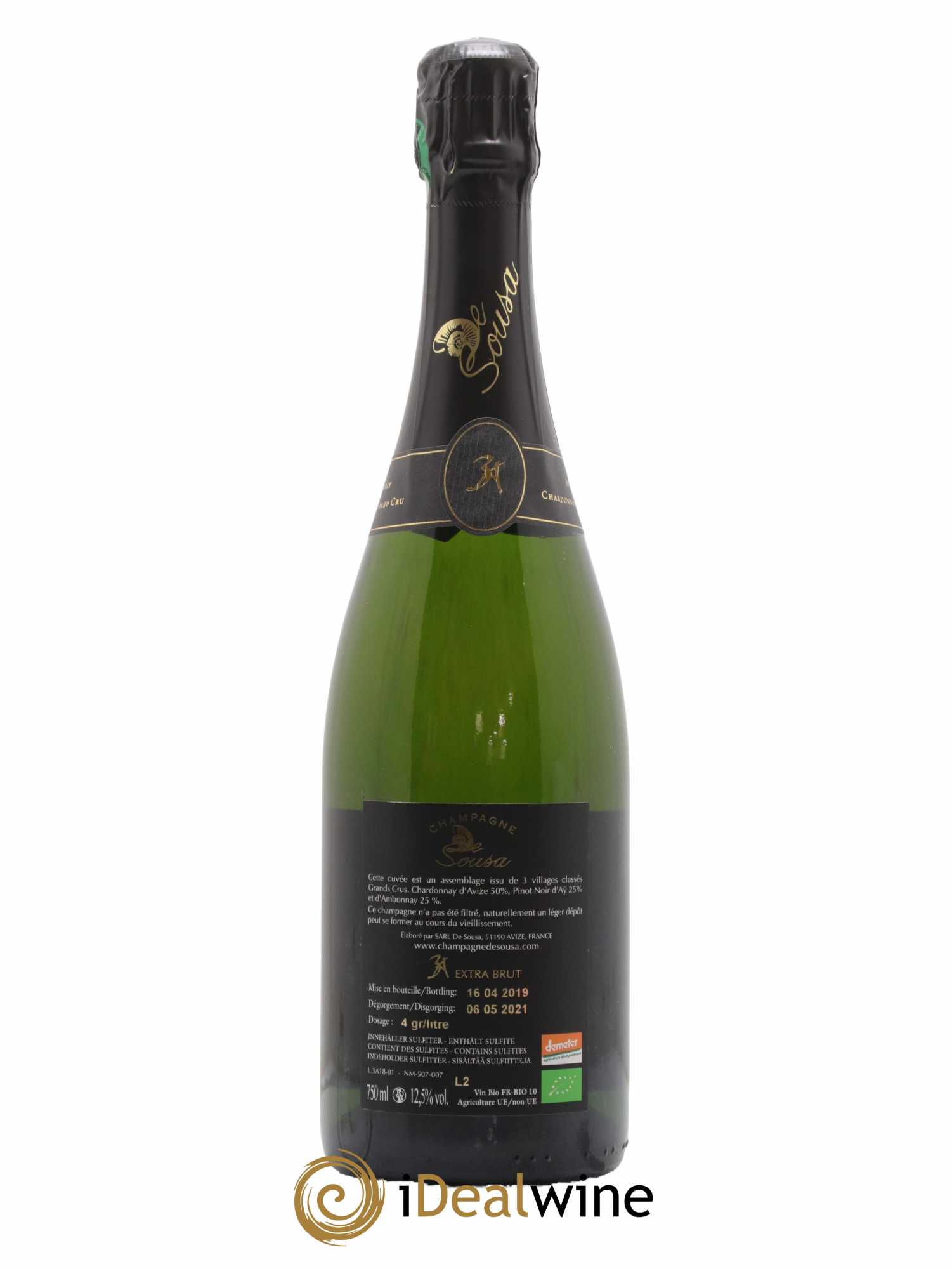 Cuvée 3A Grand Cru Extra-Brut De Sousa - Lot de 1 bouteille - 1