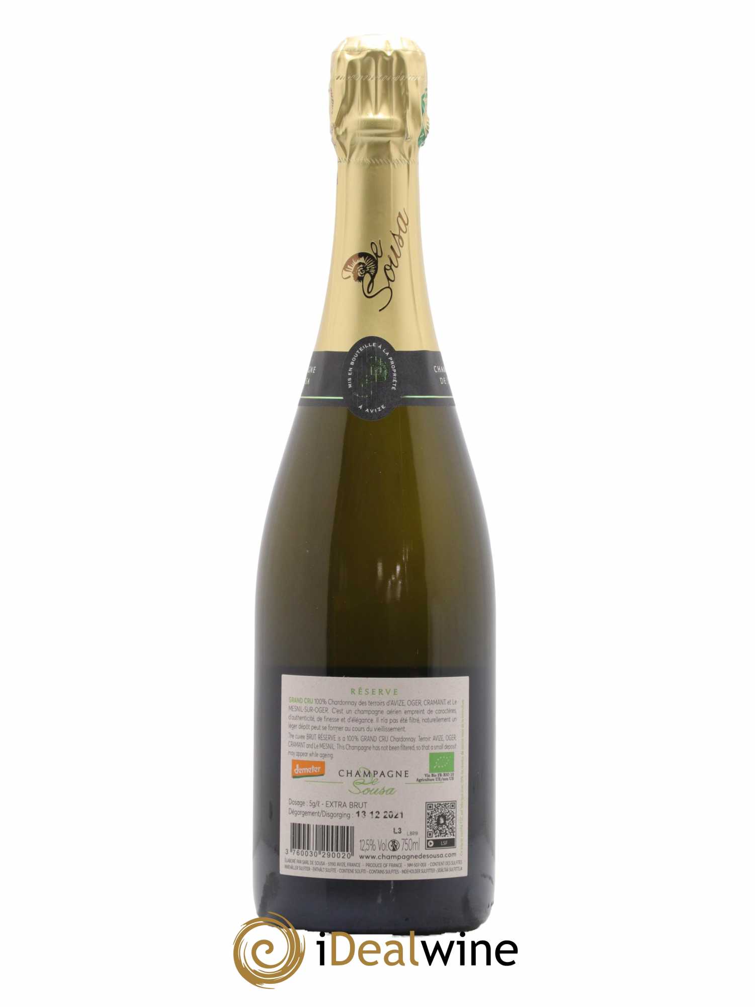 Grand Cru Brut Réserve De Sousa  - Lot de 1 bouteille - 1