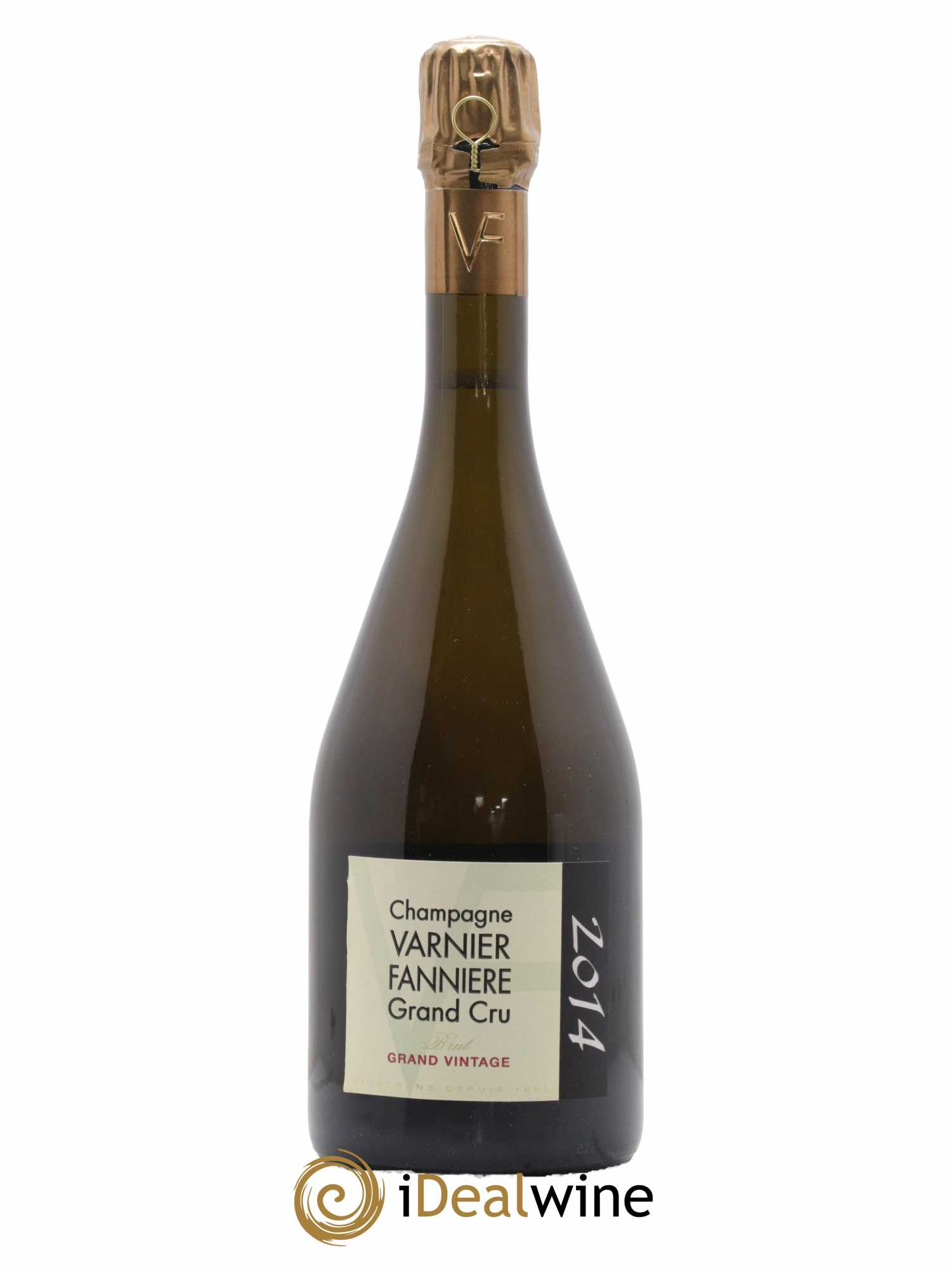 Champagne Grand Vintage Grand Cru Brut Champagne Varnier-Fannière 2014 - Lot de 1 bouteille - 0