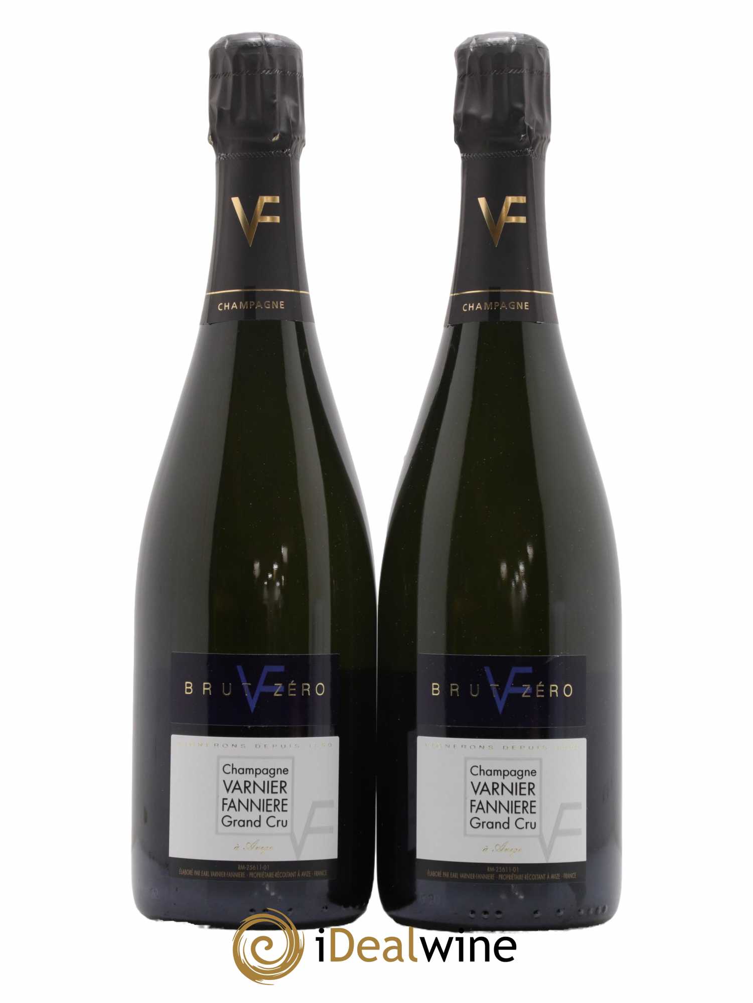 Champagne Grand Cru Brut Zéro Champagne Varnier-Fannière - Lot de 2 bouteilles - 0
