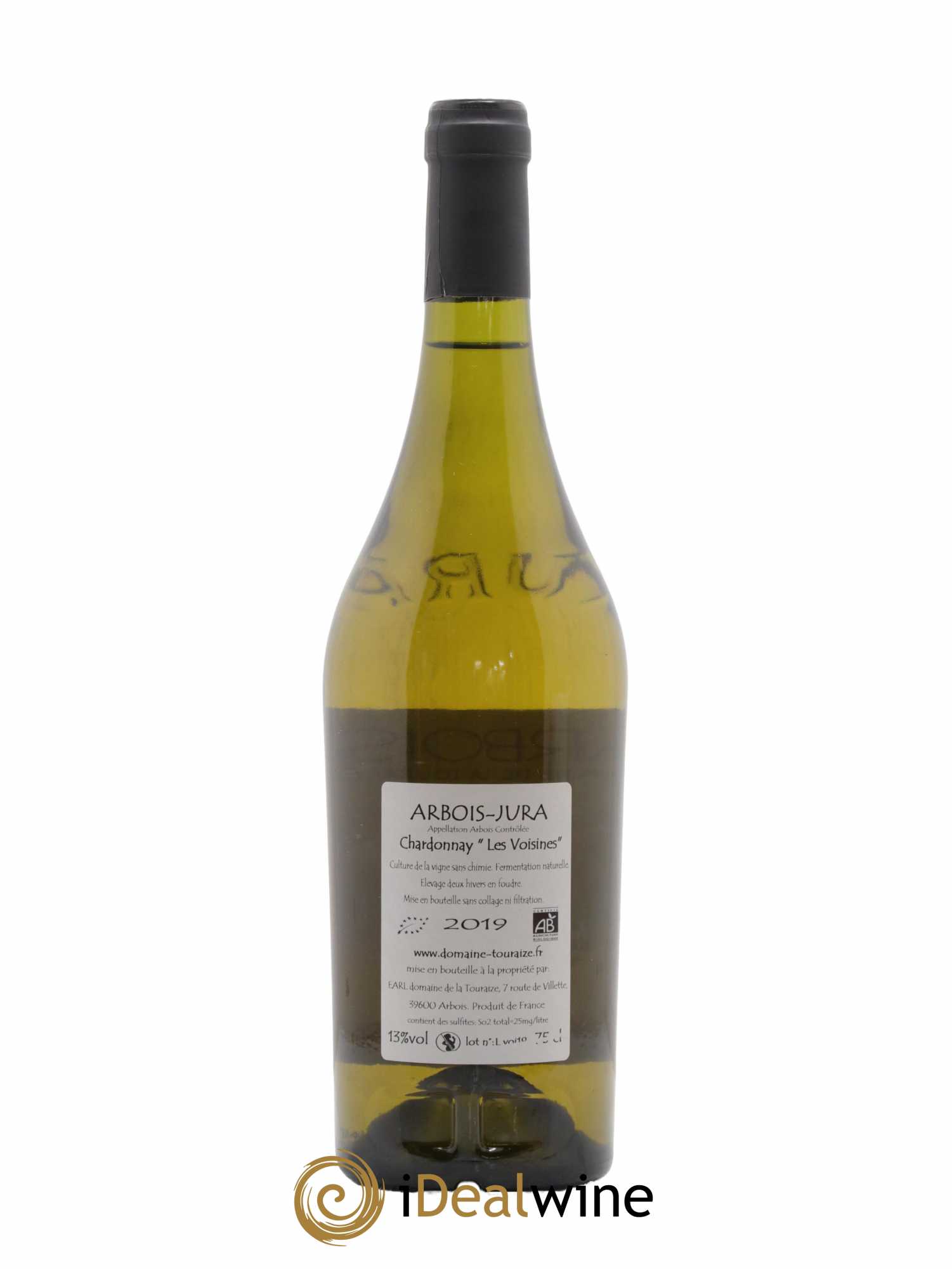 Arbois Chardonnay Les Voisines Domaine de la Touraize 2019 - Lot de 1 bouteille - 1