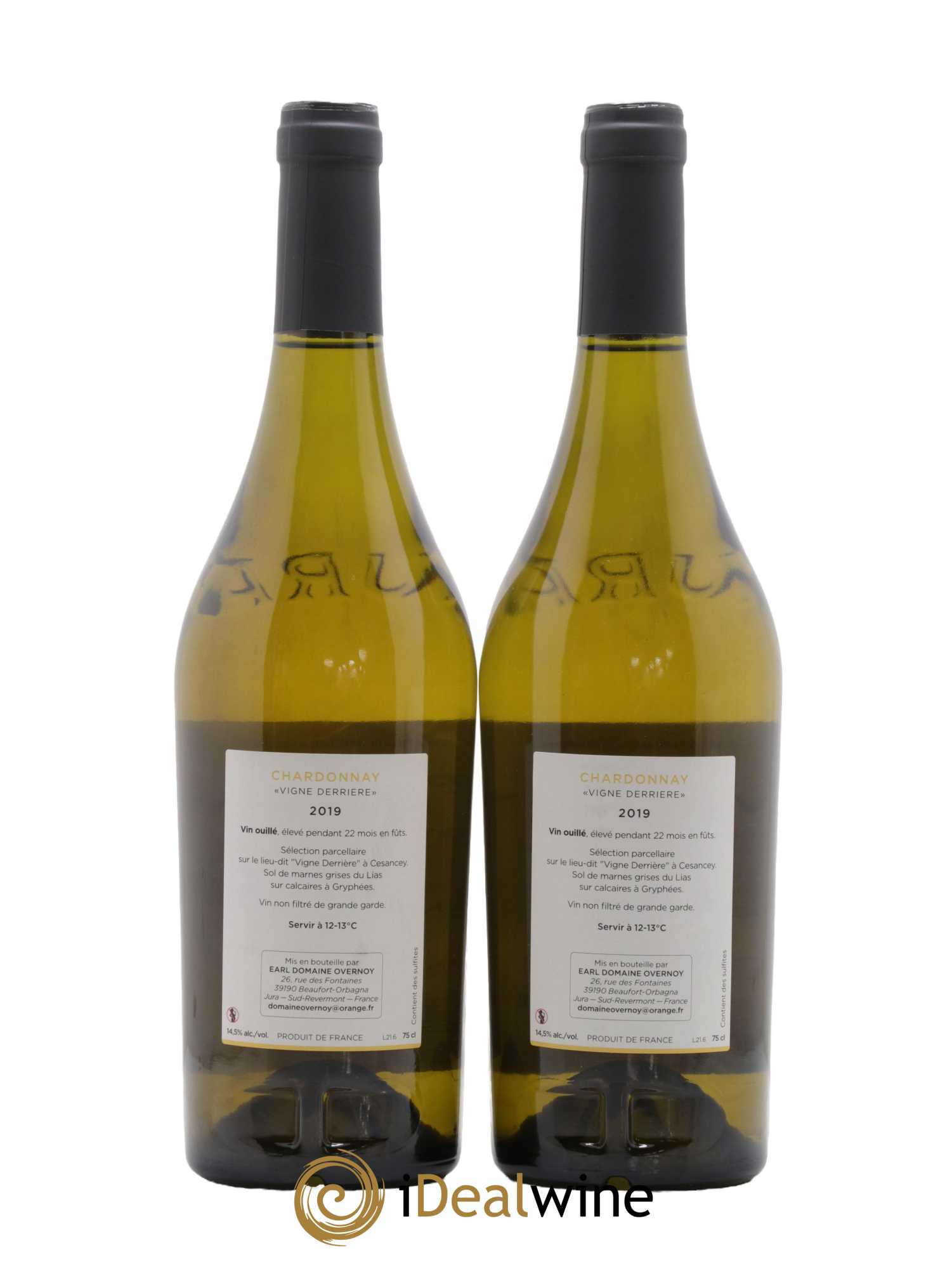 Côtes du jura Vigne Derrière Guillaume Overnoy 2019 - Lot de 2 bouteilles - 1