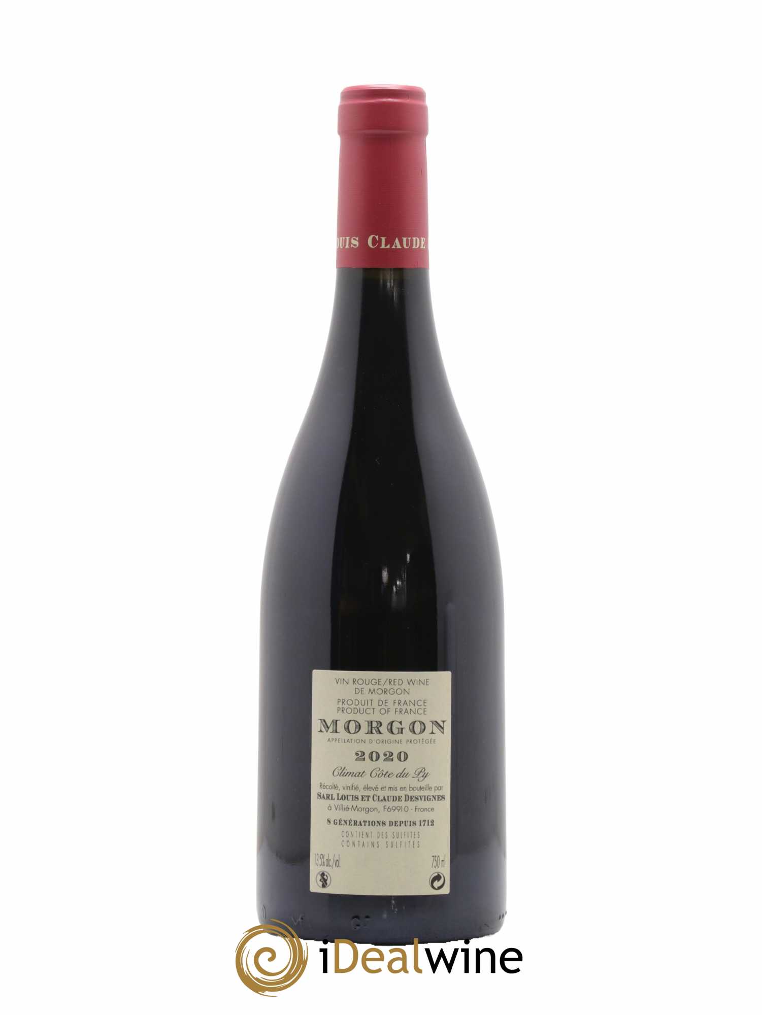 Morgon Côte de Py Javernières Louis-Claude Desvignes 2020 - Lot de 1 bouteille - 1