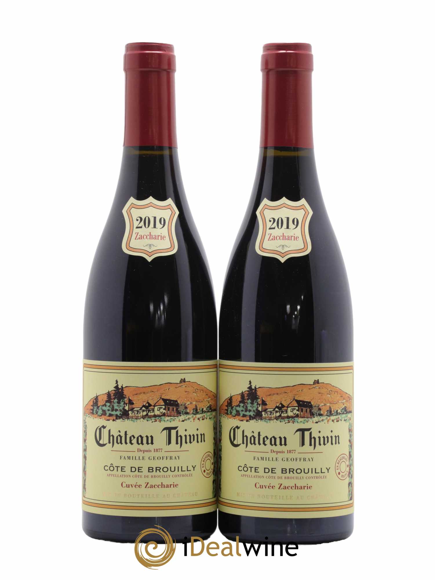 Côte de Brouilly Cuvée Zaccharie Château Thivin 2019 - Lot de 2 bouteilles - 0