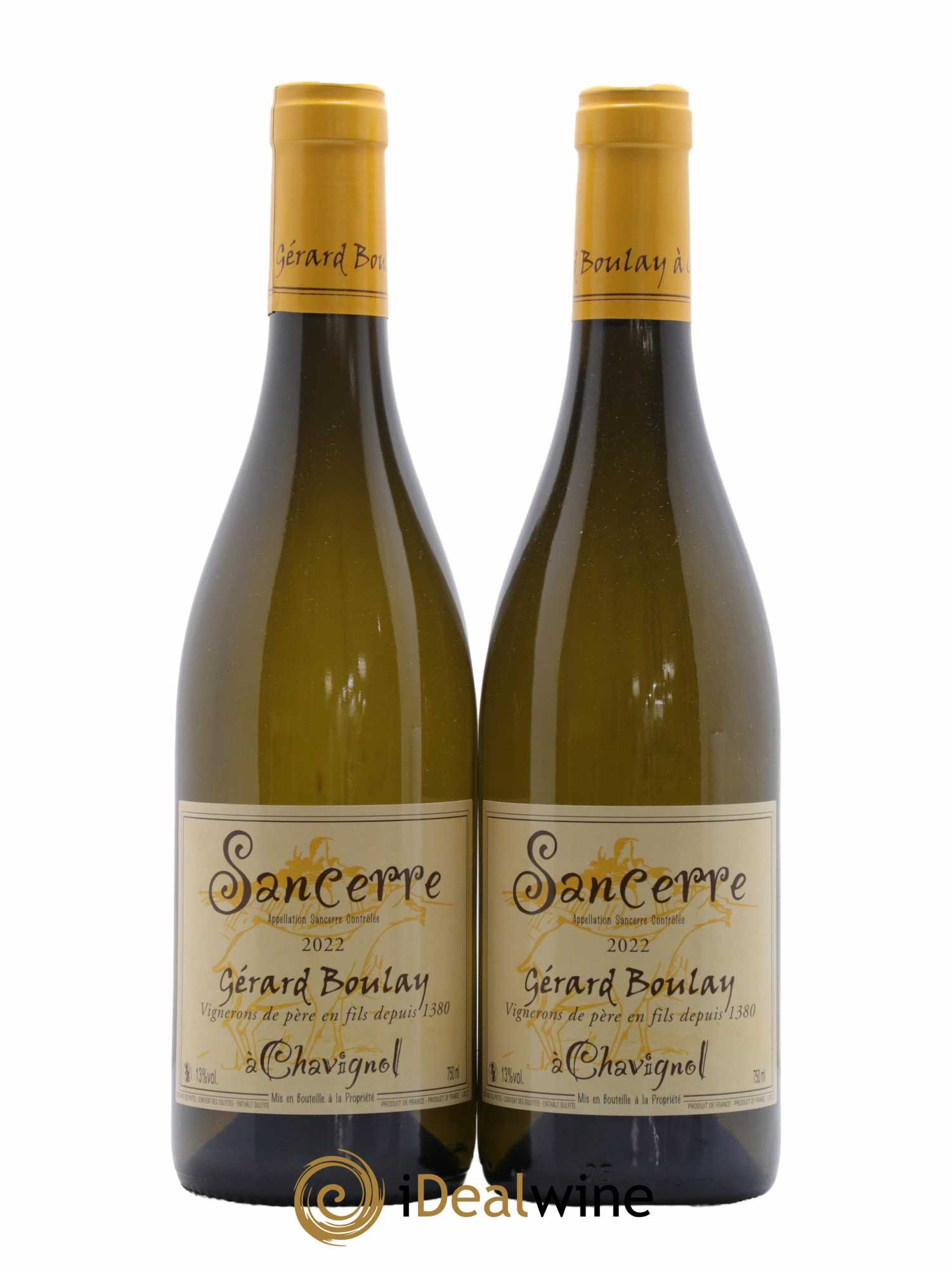 Sancerre Gérard Boulay 2022 - Lot de 2 bouteilles - 0