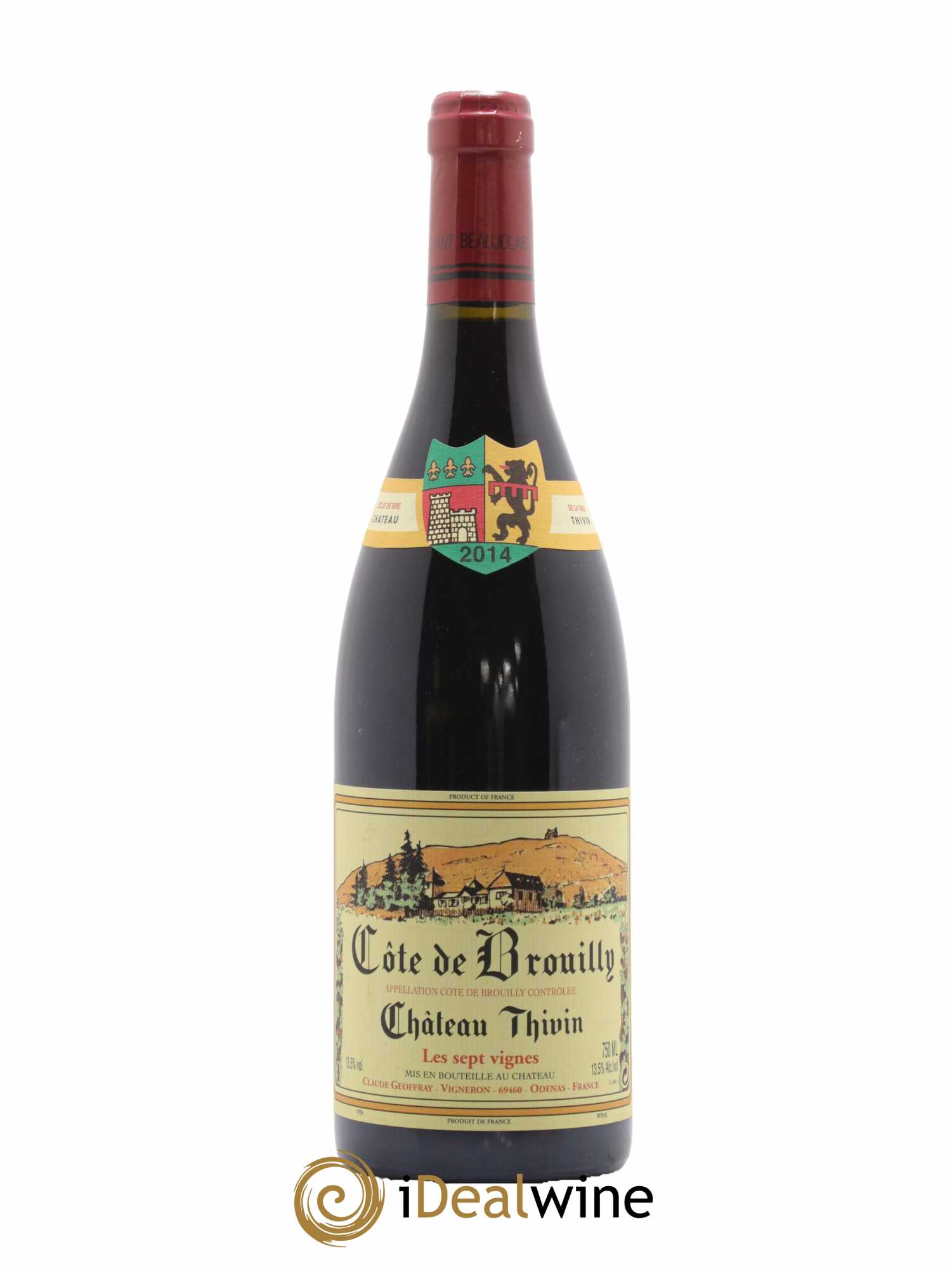 Côte de Brouilly Les 7 Vignes Château Thivin 2014 - Lot de 1 bouteille - 0
