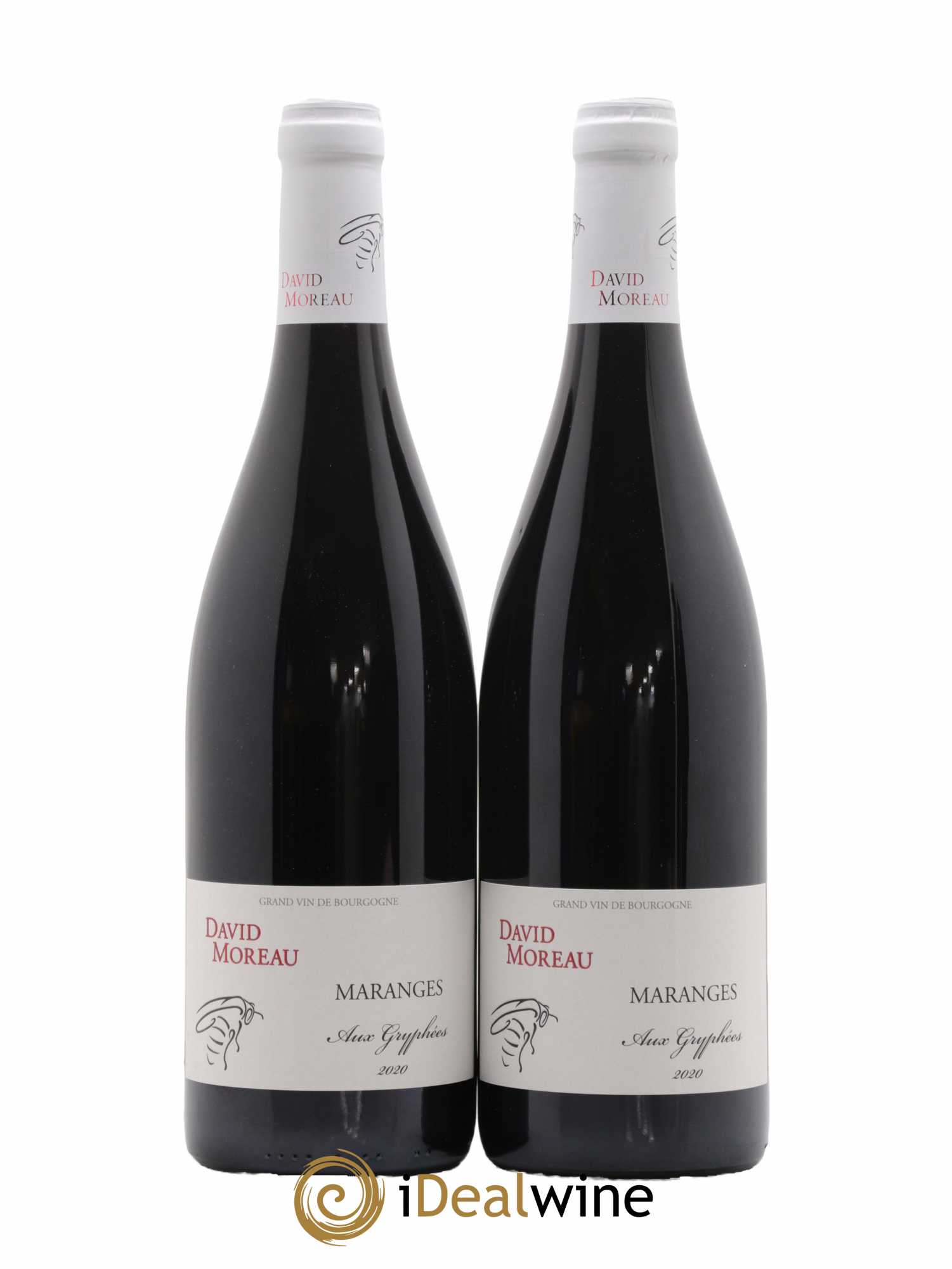 Maranges Aux Gryphées Domaine David Moreau 2020 - Lot de 2 bouteilles - 0