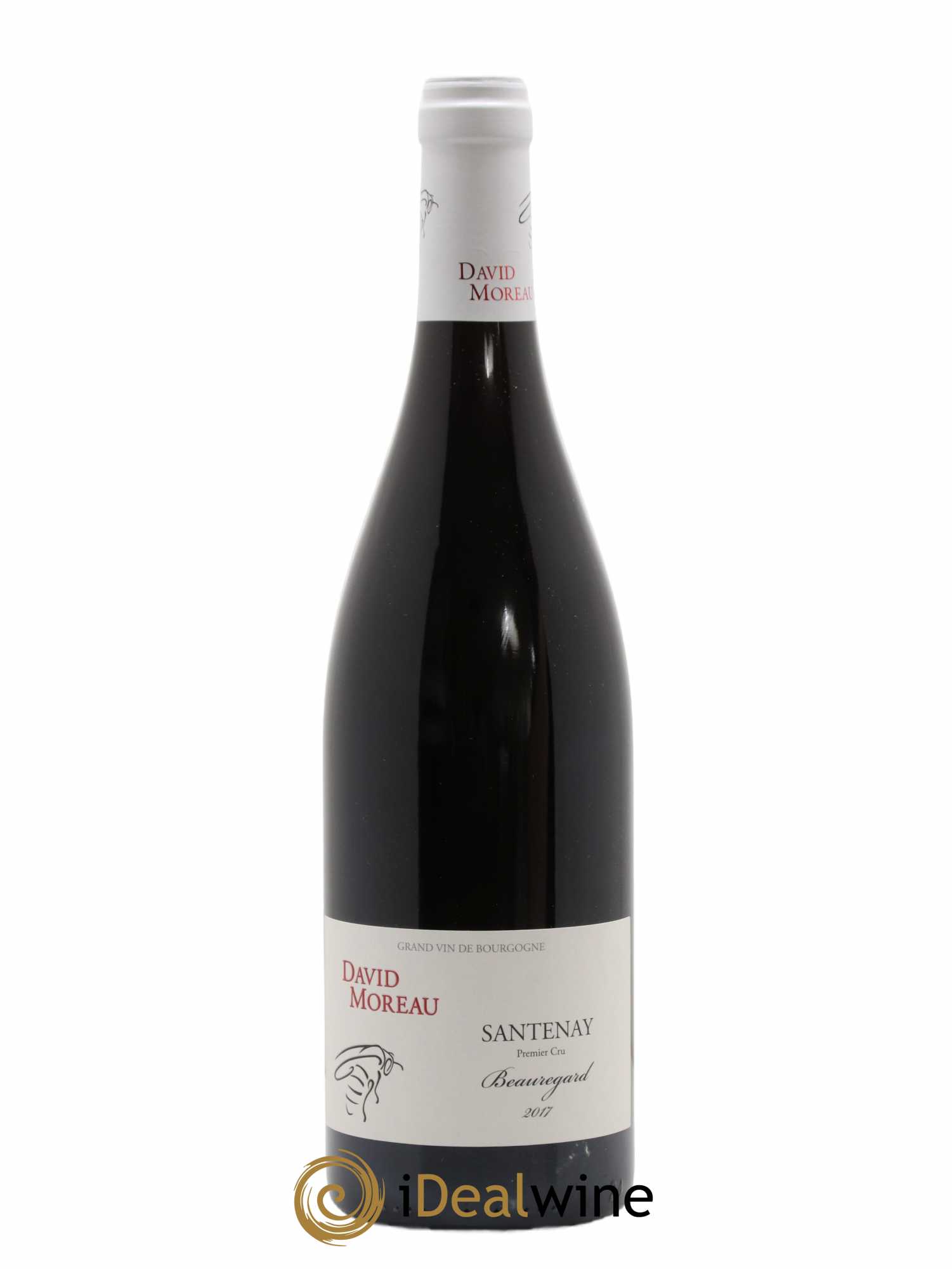 Santenay 1er Cru Beauregard David Moreau 2017 - Lot de 1 bouteille - 0