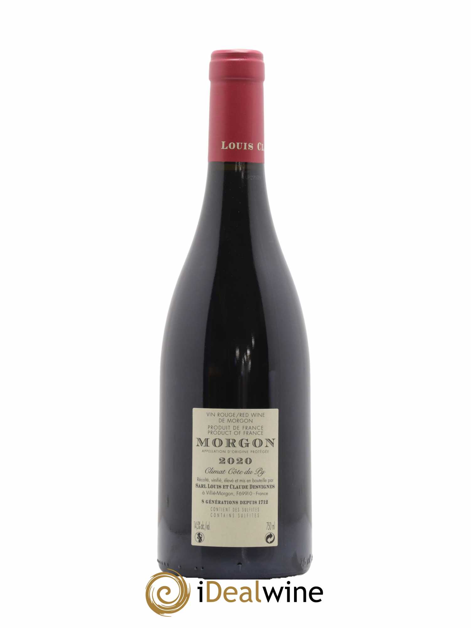 Morgon Côte du Py Louis-Claude Desvignes 2020 - Lot de 1 bouteille - 1